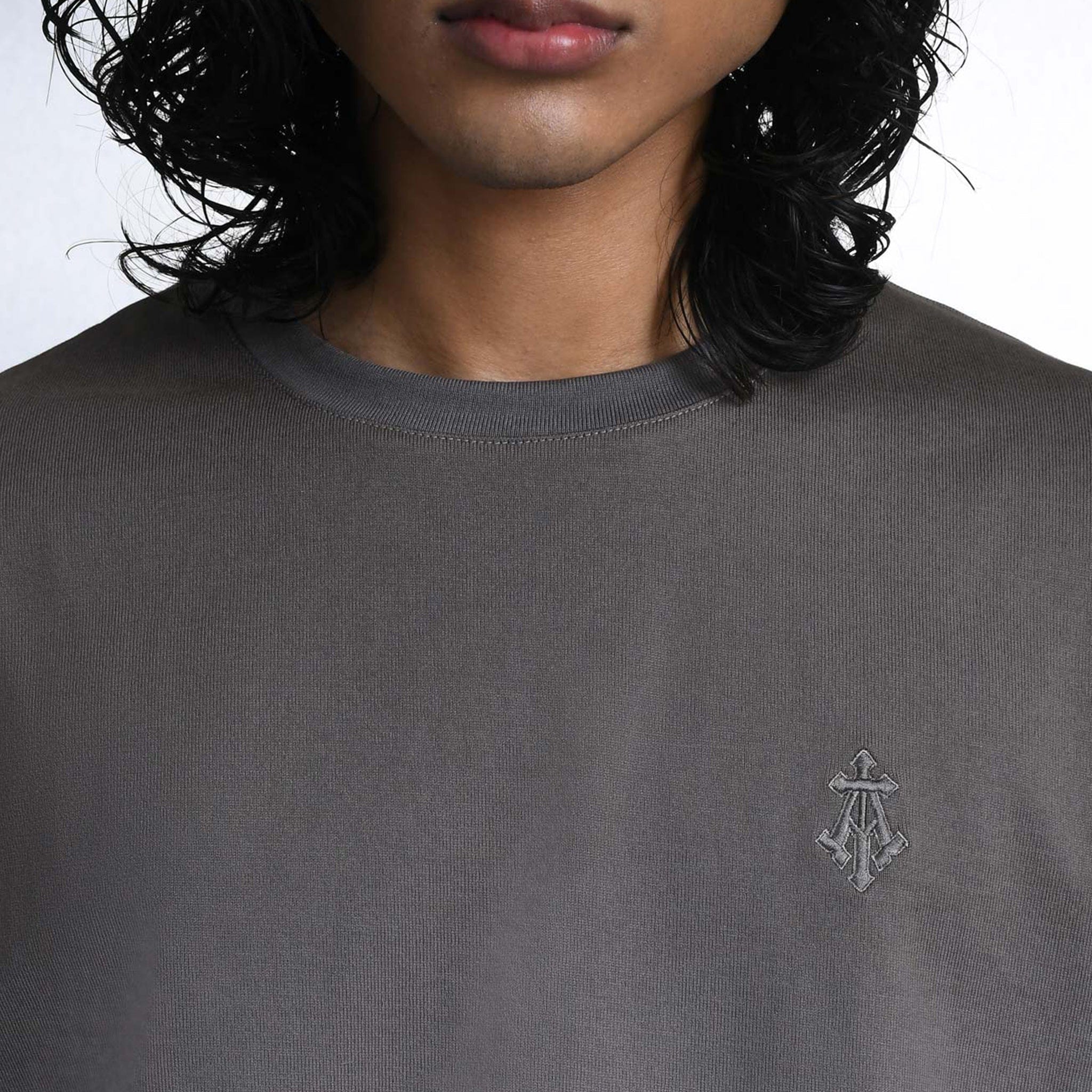 Almost Gods ALPHA CROSS T-Shirt (DIP DYE GREY)
