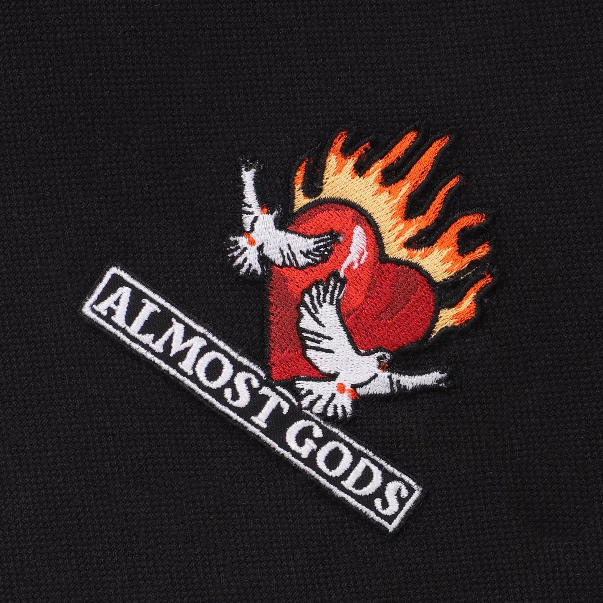 Almost Gods BURNING HEART POLO T-Shirt