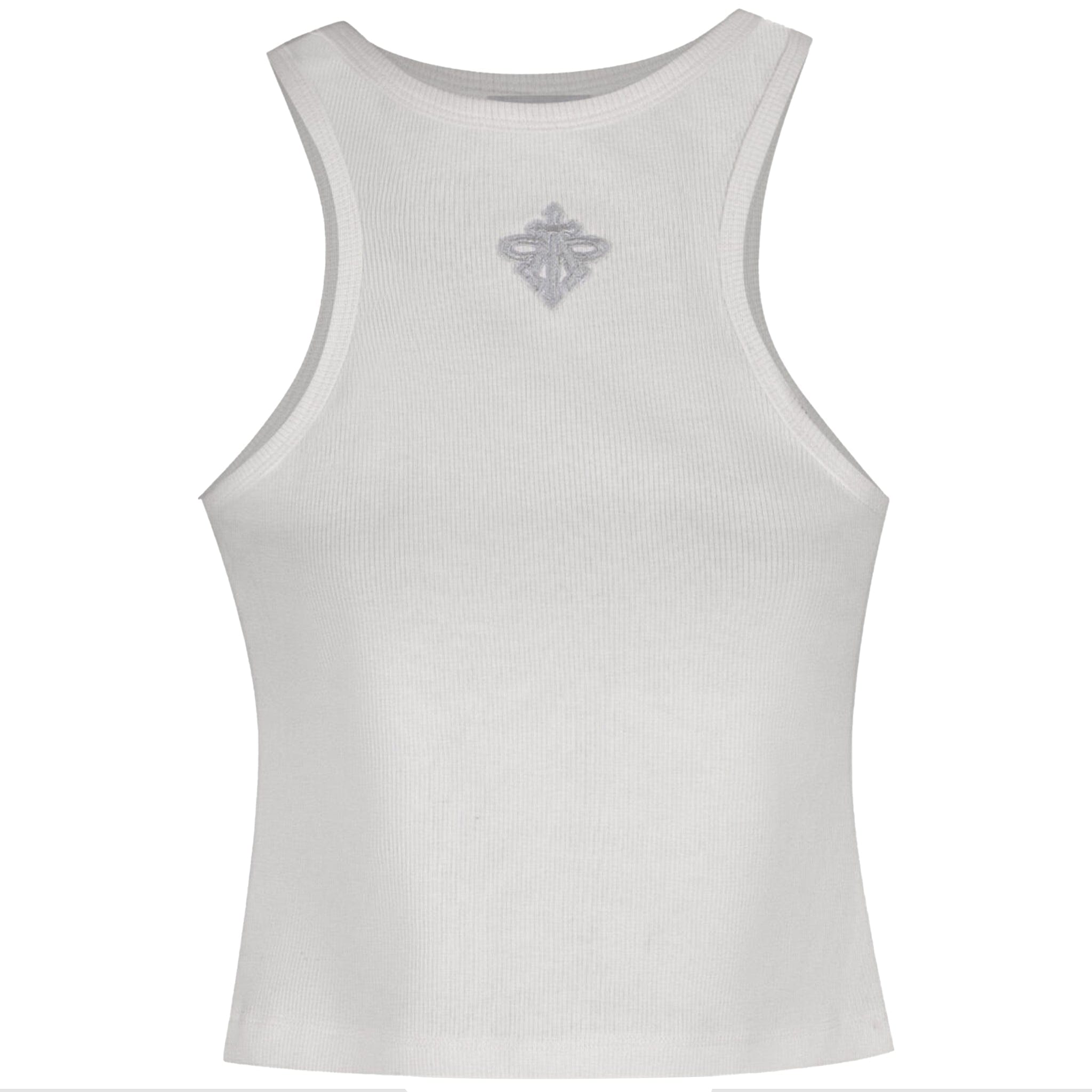 Almost Gods Alpha Cross Ribbed Tank Top (White)