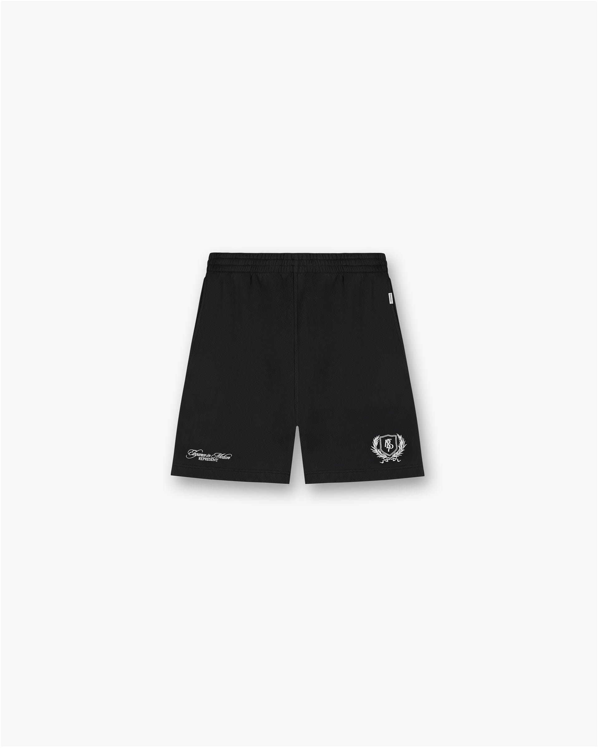 SS25 Represent Crest Short - Jet Black