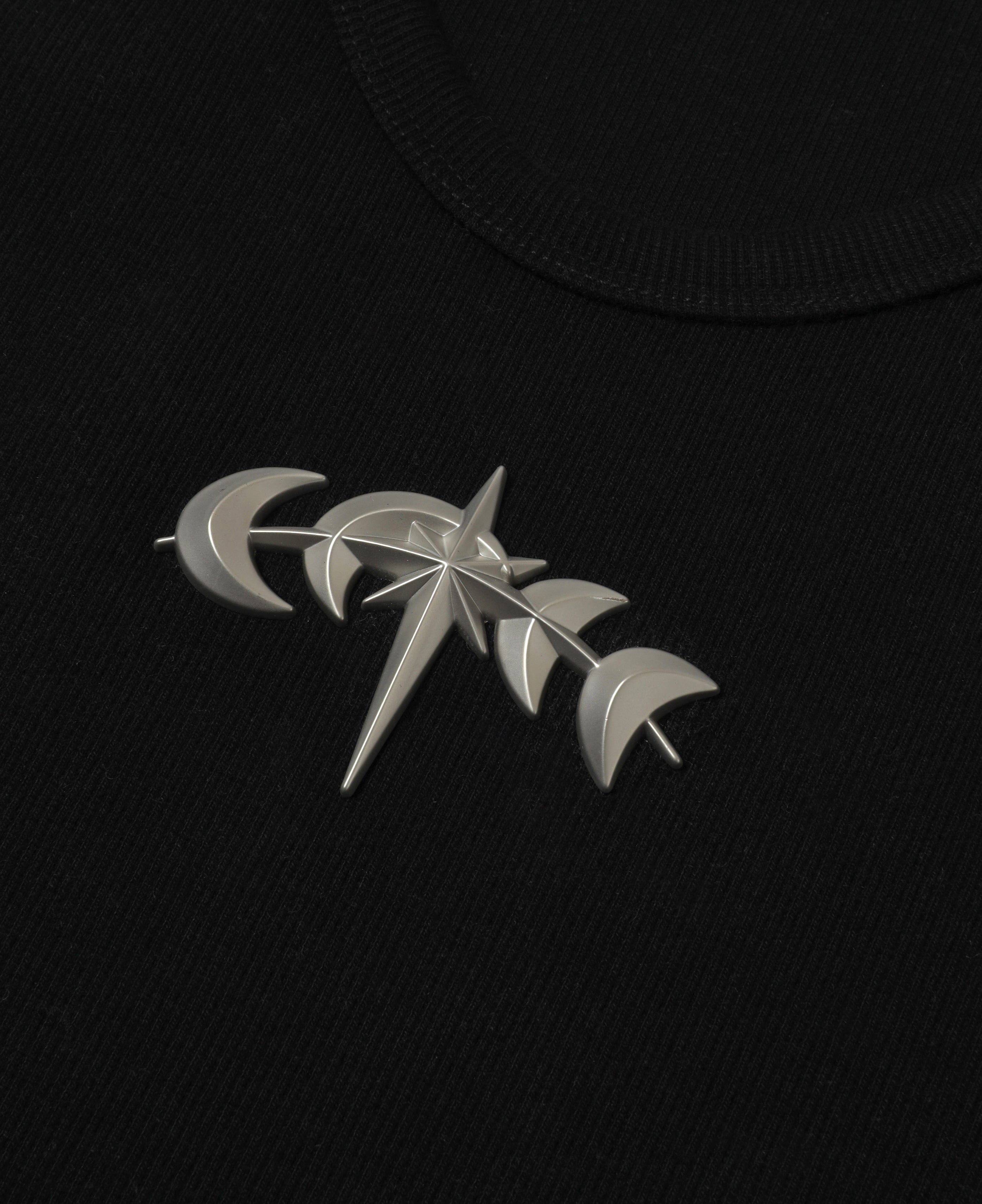 Theboyhasnopatience Luminous Dawn Astral Metal Logo Vest (Black)