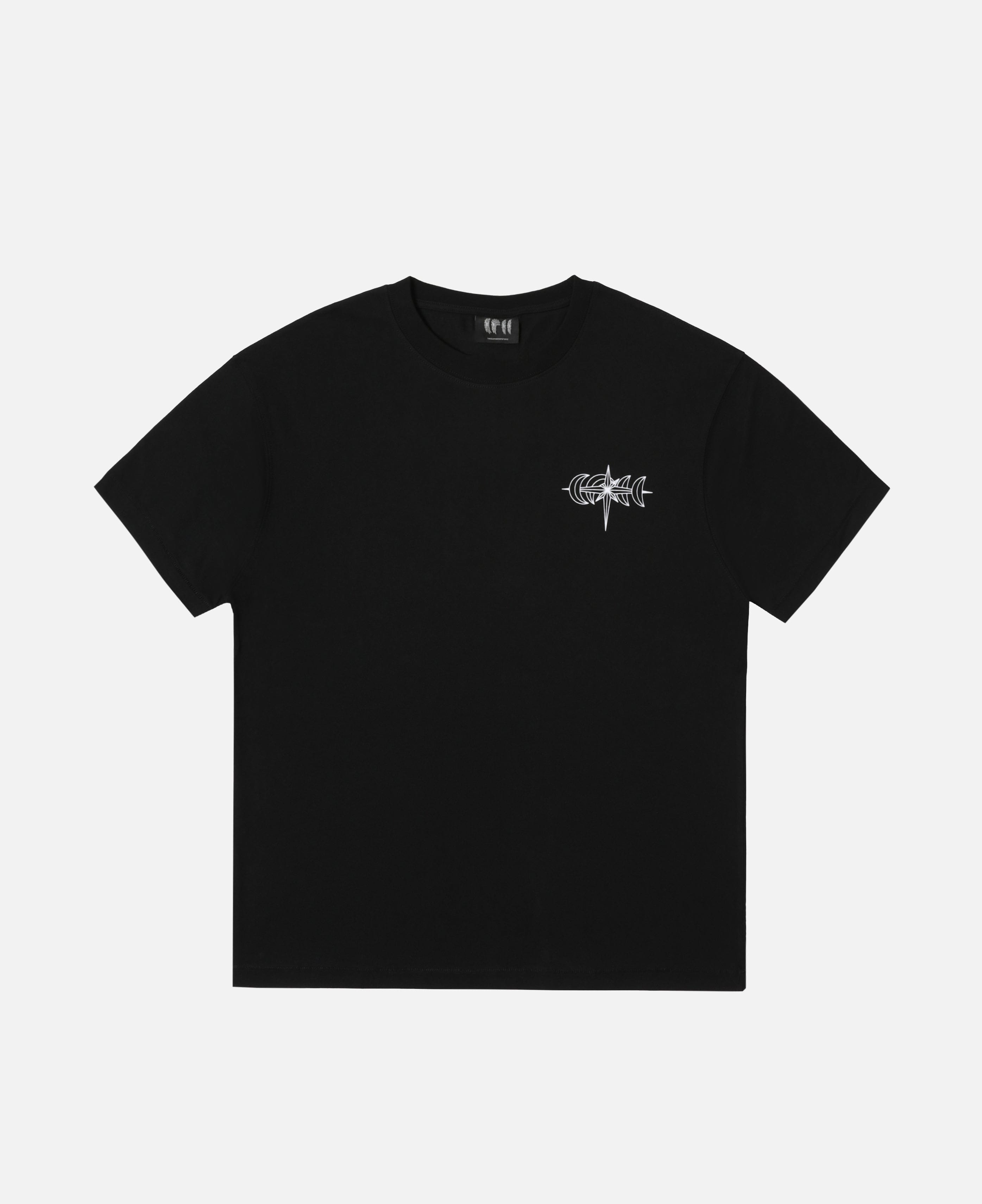 Theboyhasnopatience Luminous Dawn Specter Flocked T - Shirt (Black)