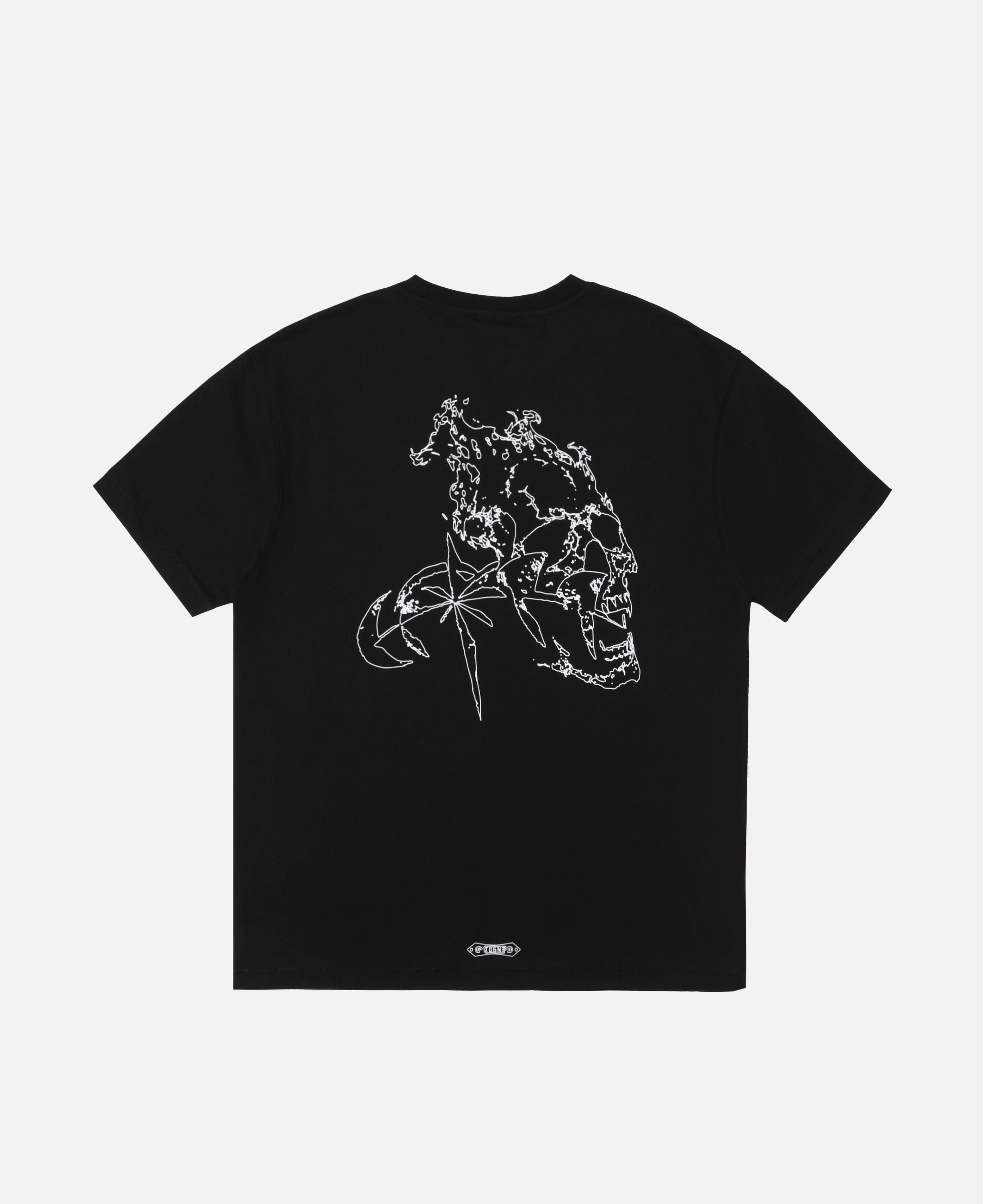 Theboyhasnopatience Luminous Dawn Specter Flocked T - Shirt (Black)