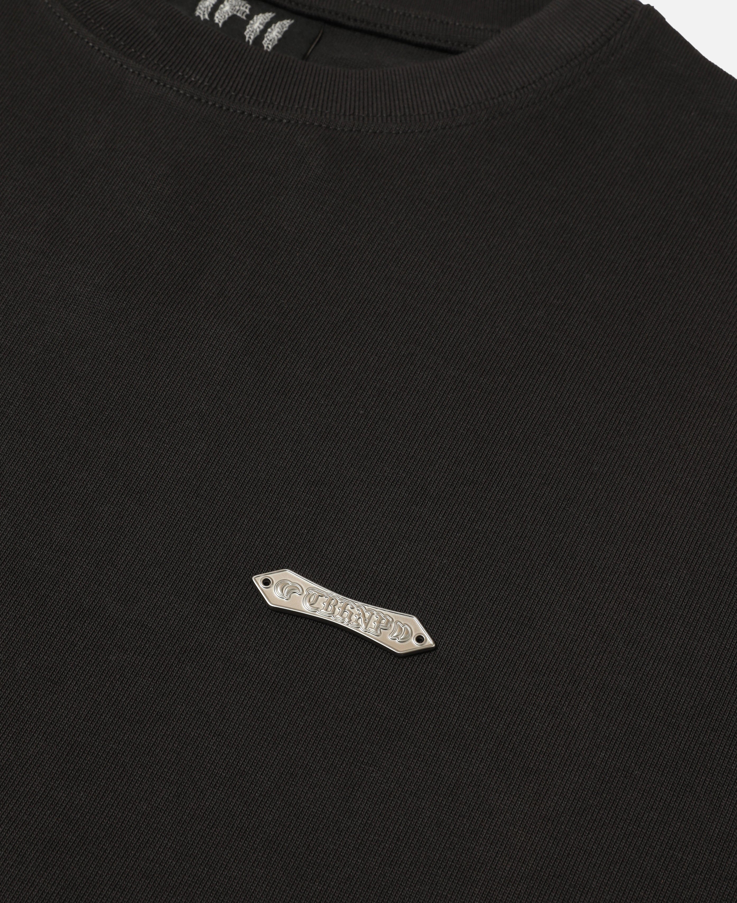 Theboyhasnopatience Luminous Dawn Flocked Long Sleeve T - Shirt (Charcoal)