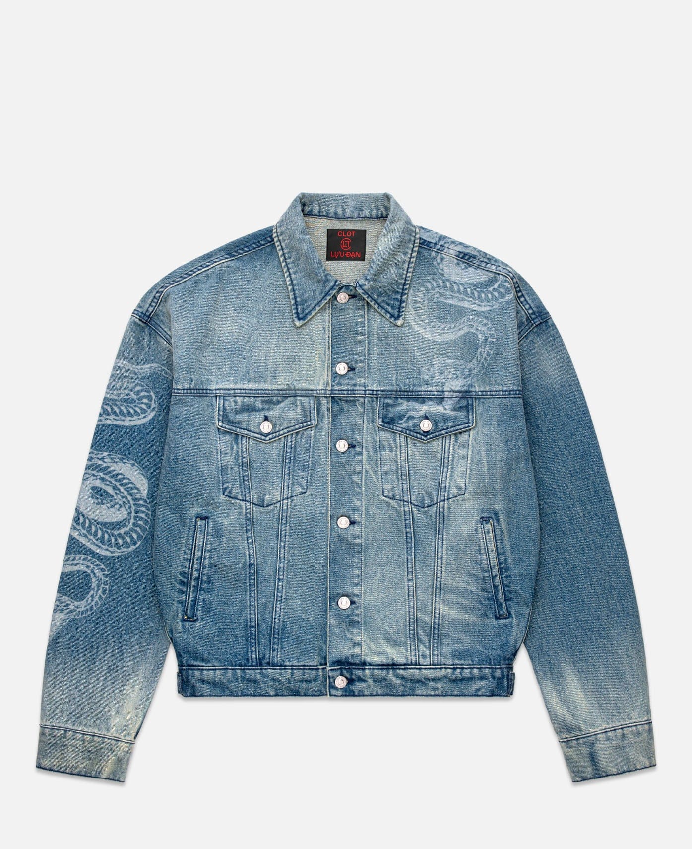 CLOT x LỰU ĐẠN Washed Denim Jacket (Blue)