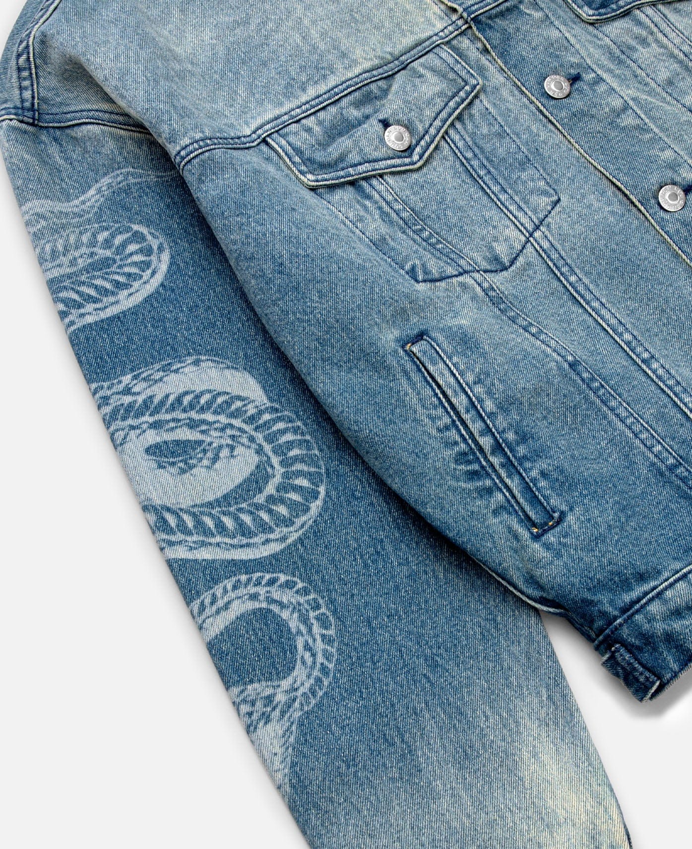 CLOT x LỰU ĐẠN Washed Denim Jacket (Blue)