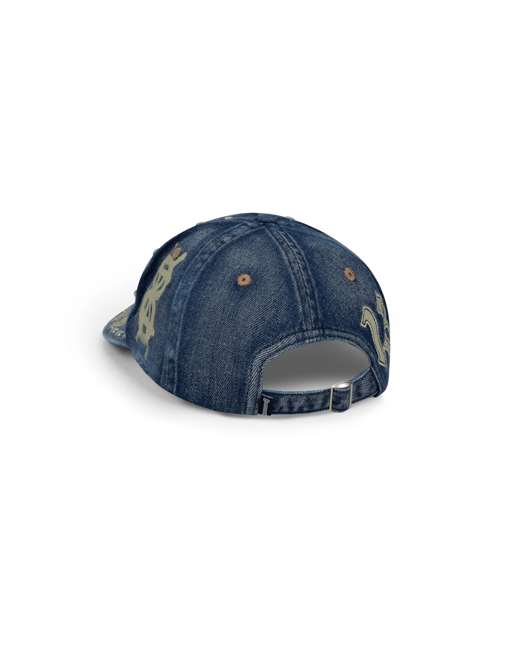 Aries Arise Studded Mega Graphic Denim Cap