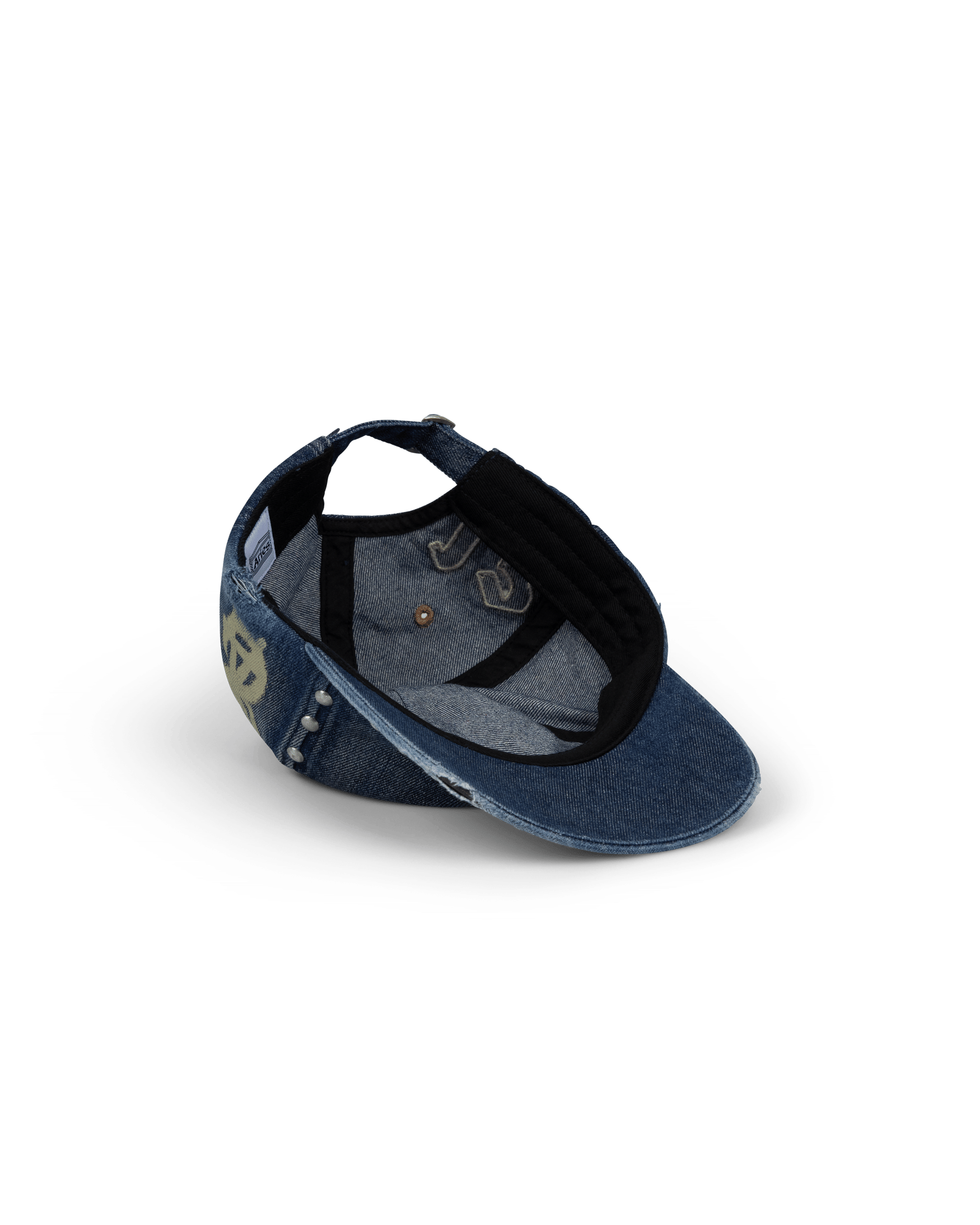 Aries Arise Studded Mega Graphic Denim Cap