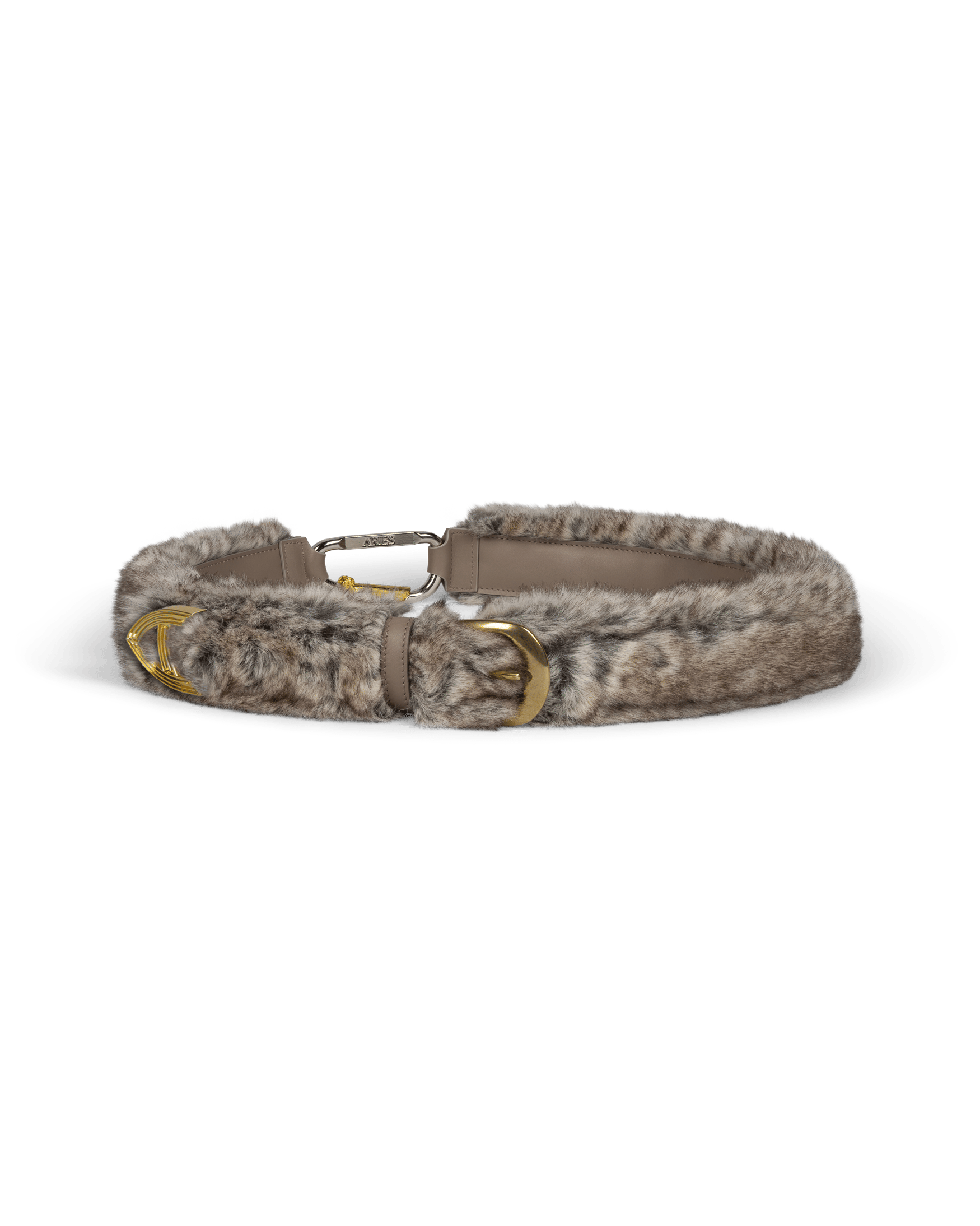 Aries Arise Faux Chinchilla Mazzo Belt