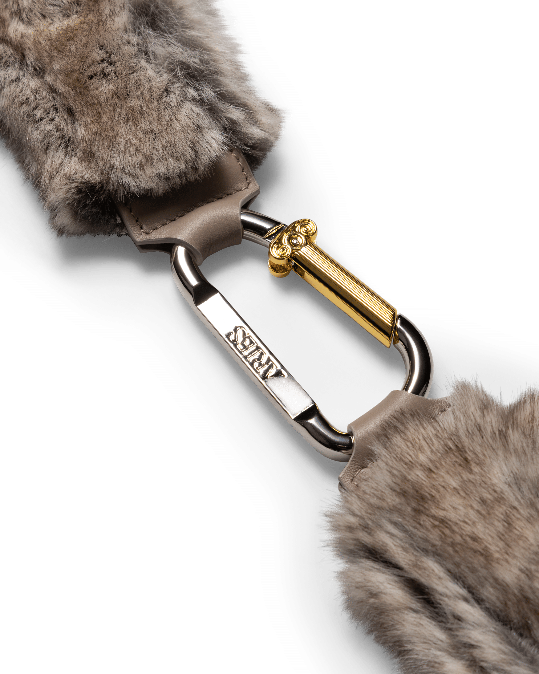 Aries Arise Faux Chinchilla Mazzo Belt