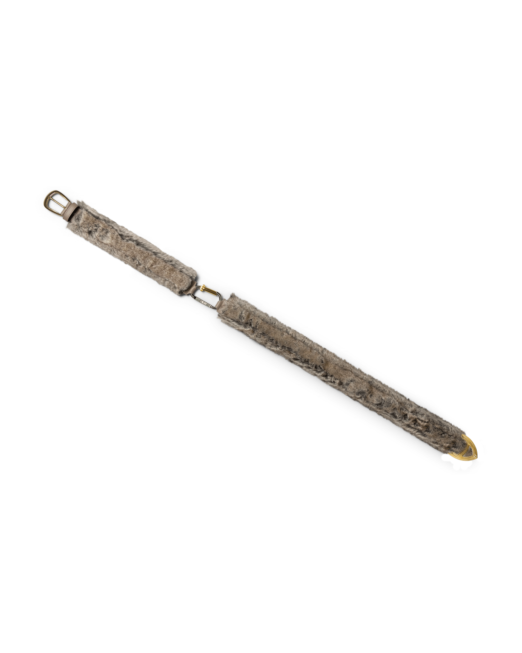 Aries Arise Faux Chinchilla Mazzo Belt