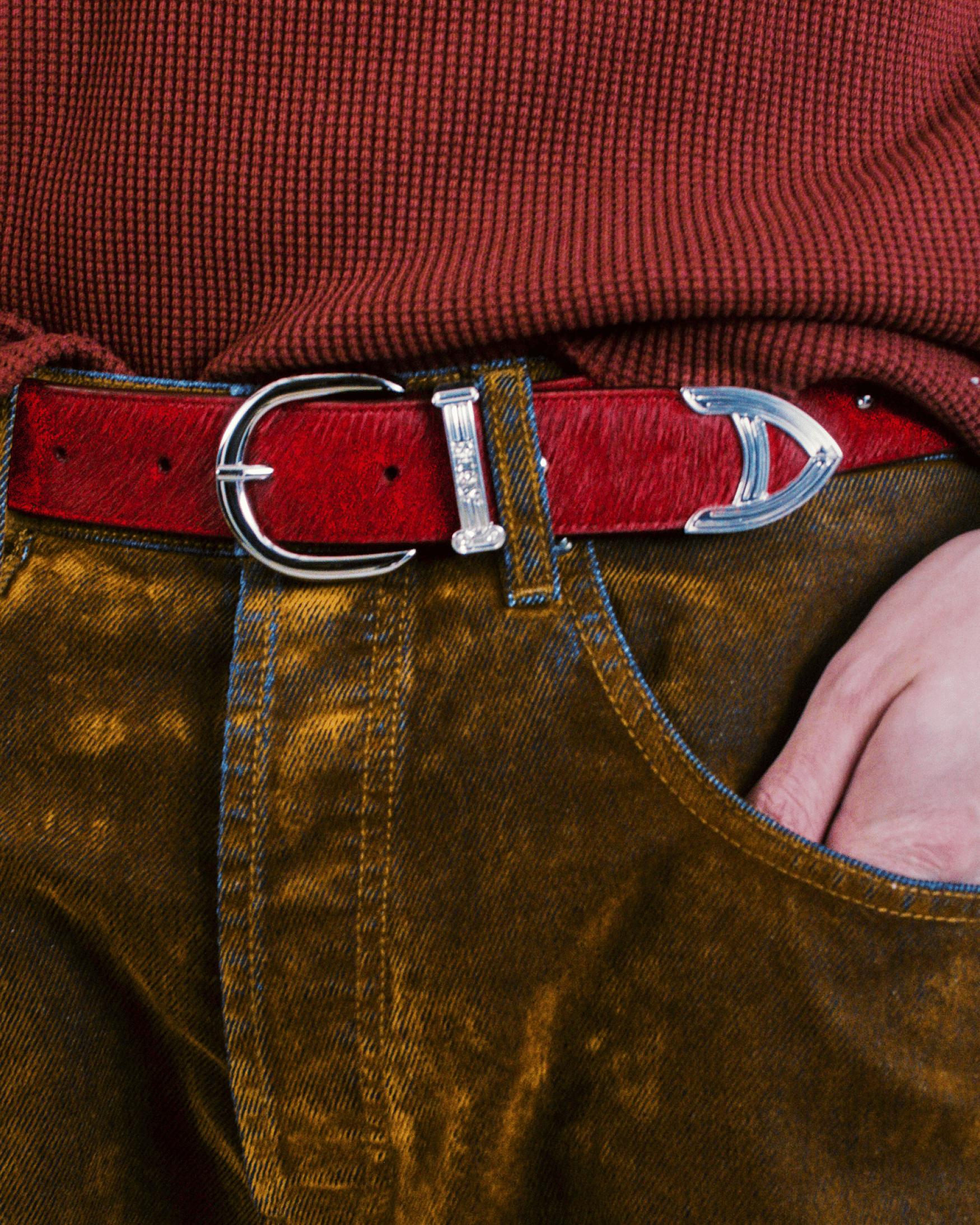 Aries Arise Ponyskin Mazzo Belt