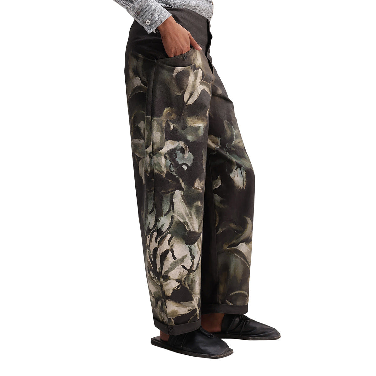 Almost Gods Lilies Barrel Pants