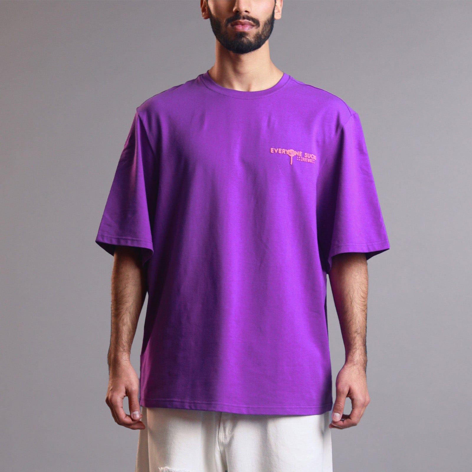 Purple Everyone Sucks' T - shirt (Purple)
