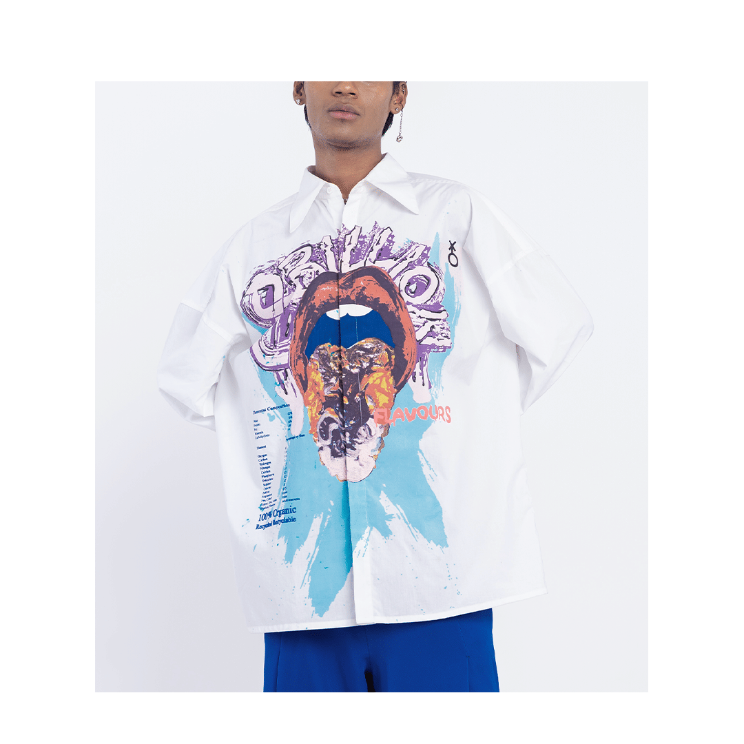 WHITE* 8 Billion Flavours' Shirt (White)
