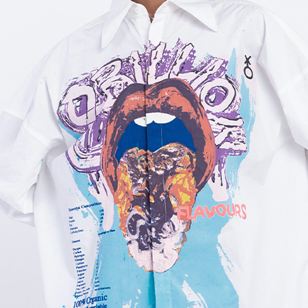 WHITE* 8 Billion Flavours' Shirt (White)