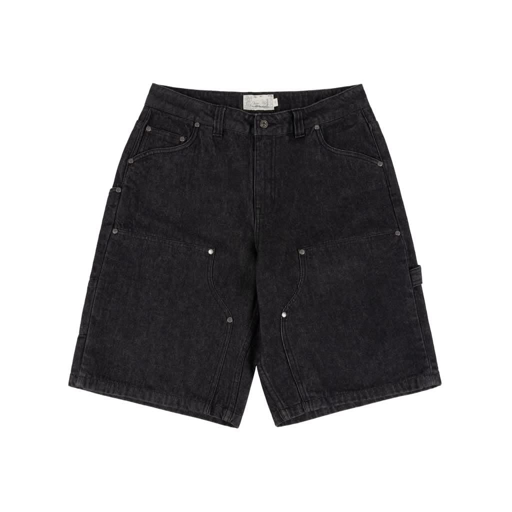 Dime MTL Carpenter Denim Shorts – Black Washed
