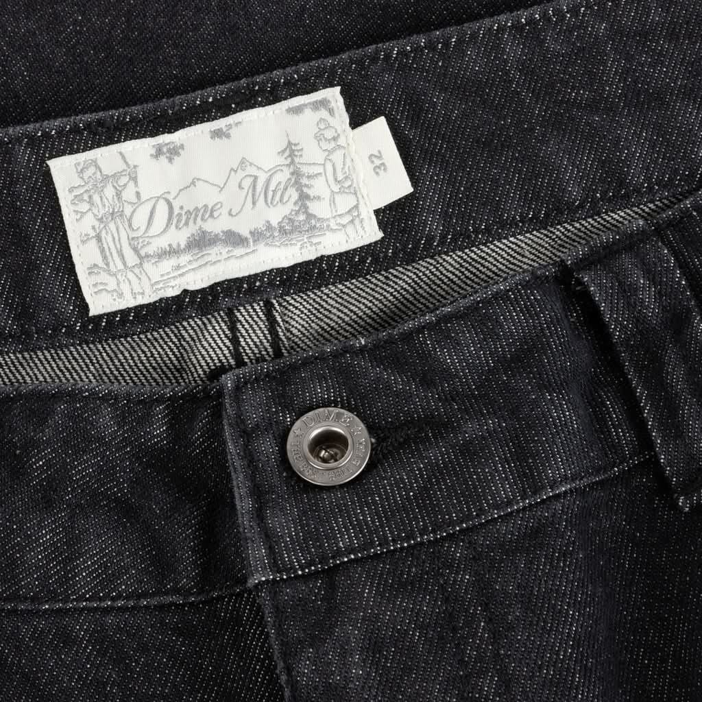 Dime MTL Carpenter Denim Shorts – Black Washed
