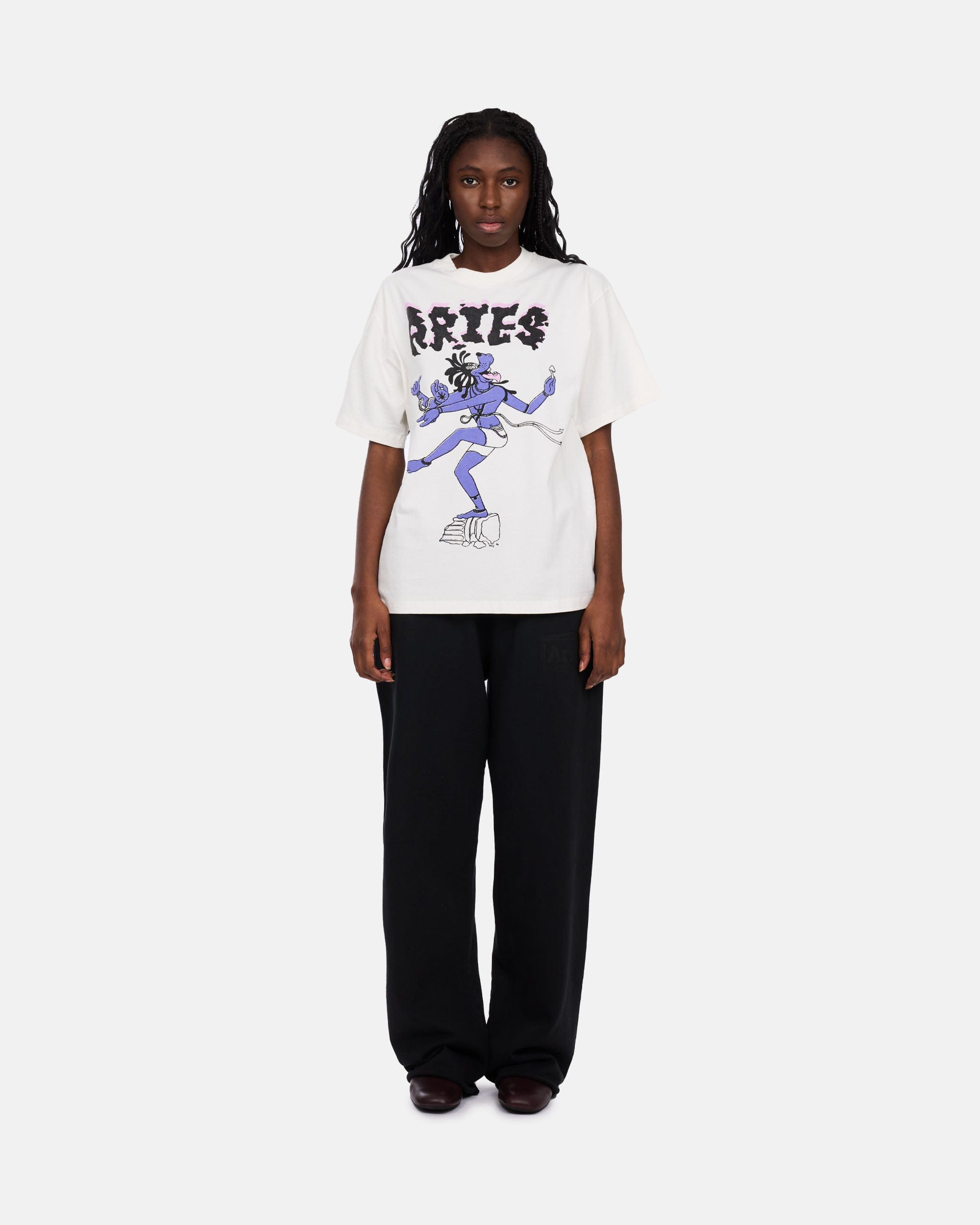SLAM JAM SRL (ARIES ROA) Faded The Destroyer T - shirt