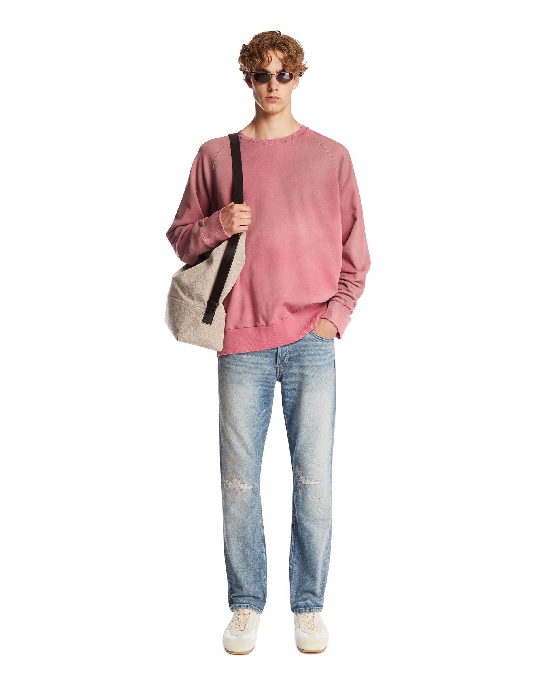 ANTIK DENIM Felpa In Cotone Rosa