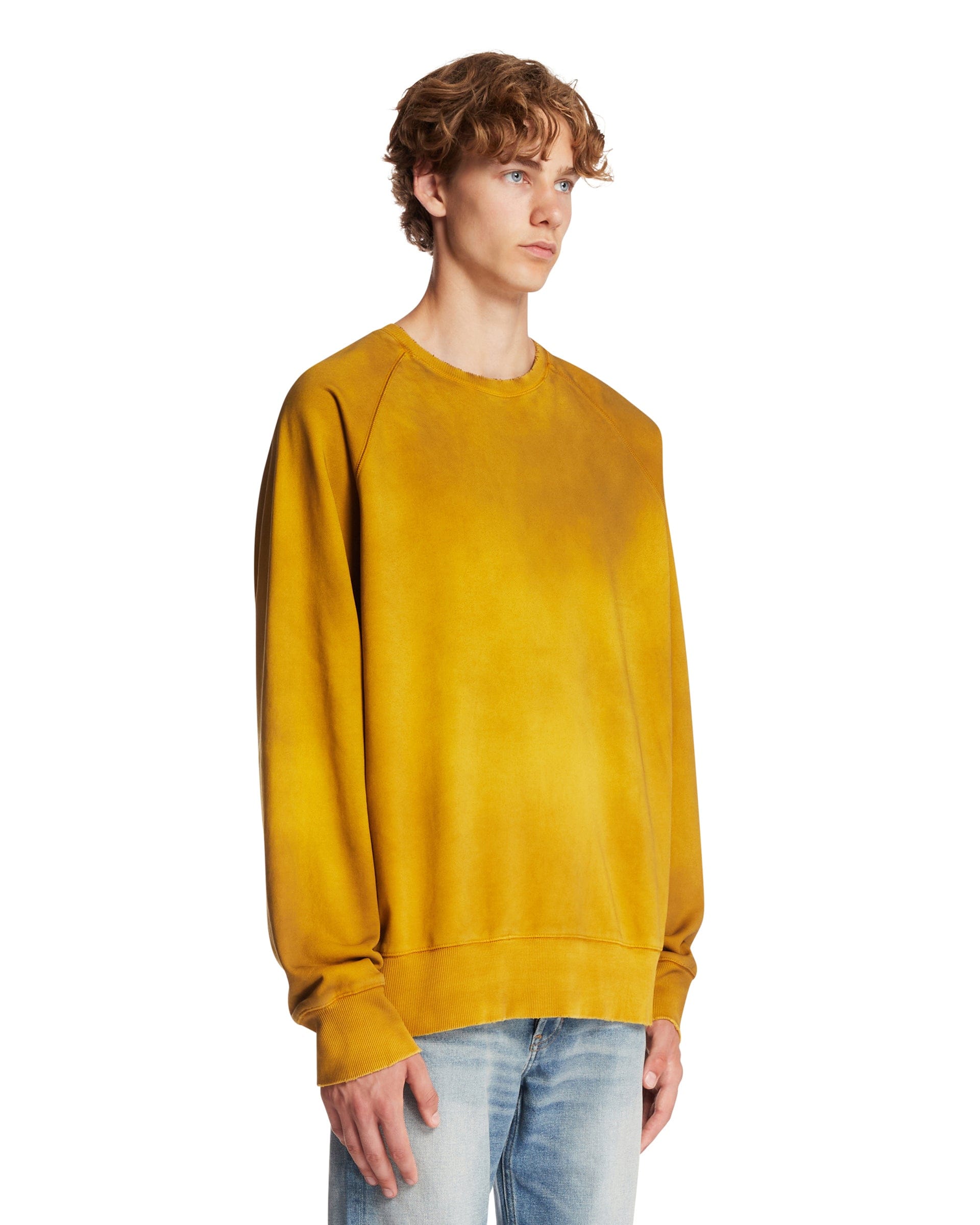 ANTIK DENIM Felpa In Cotone Gialla