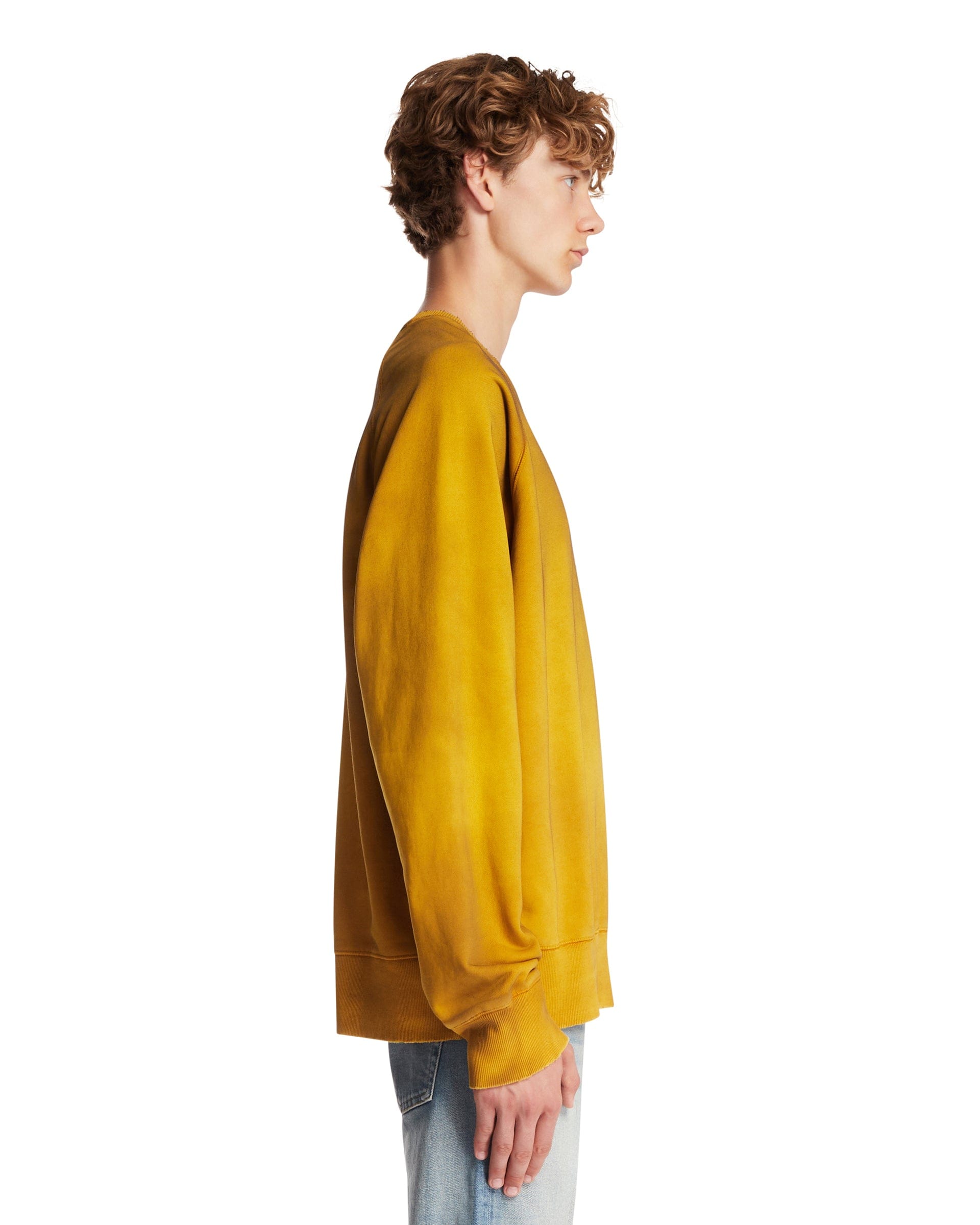 ANTIK DENIM Felpa In Cotone Gialla