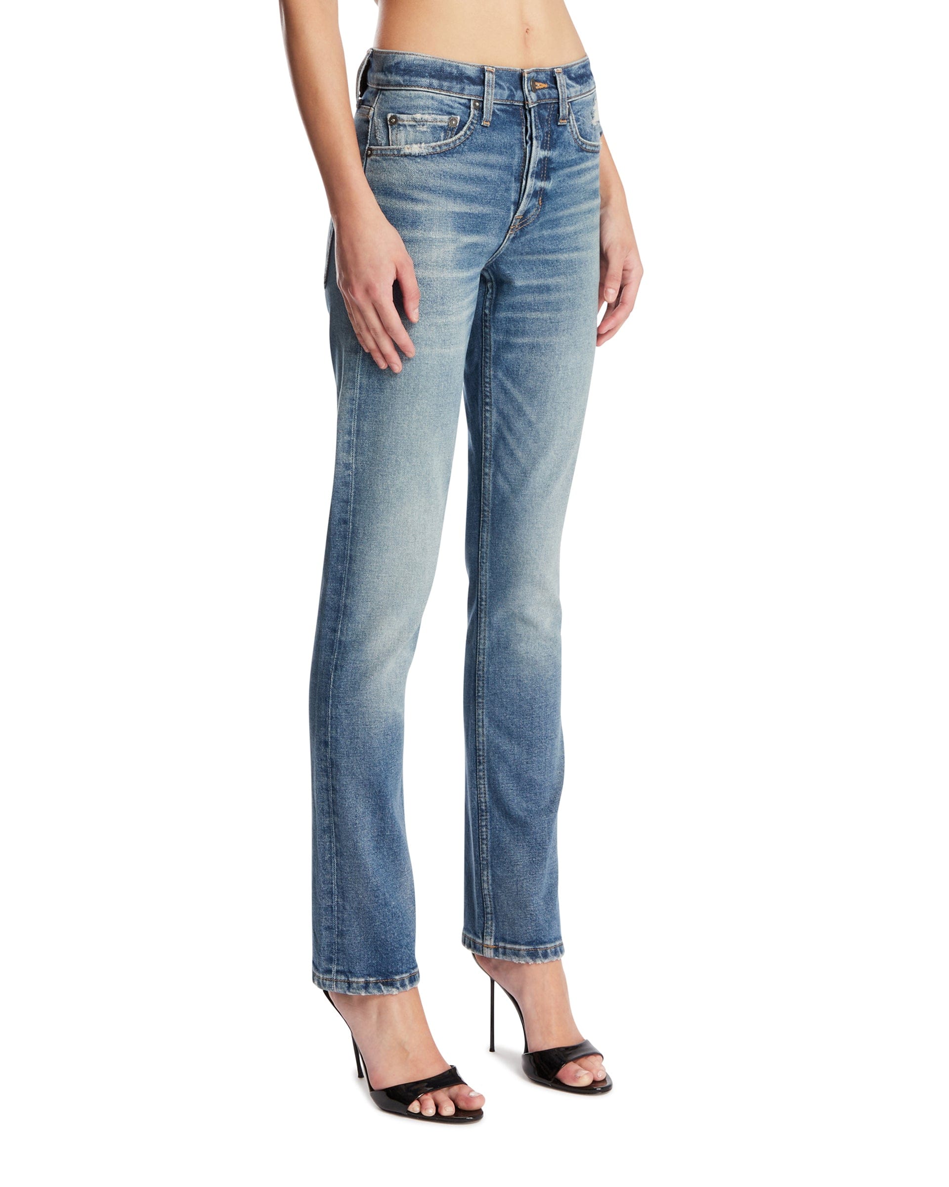 ANTIK DENIM The California Relaxed Straight Jeans Blu