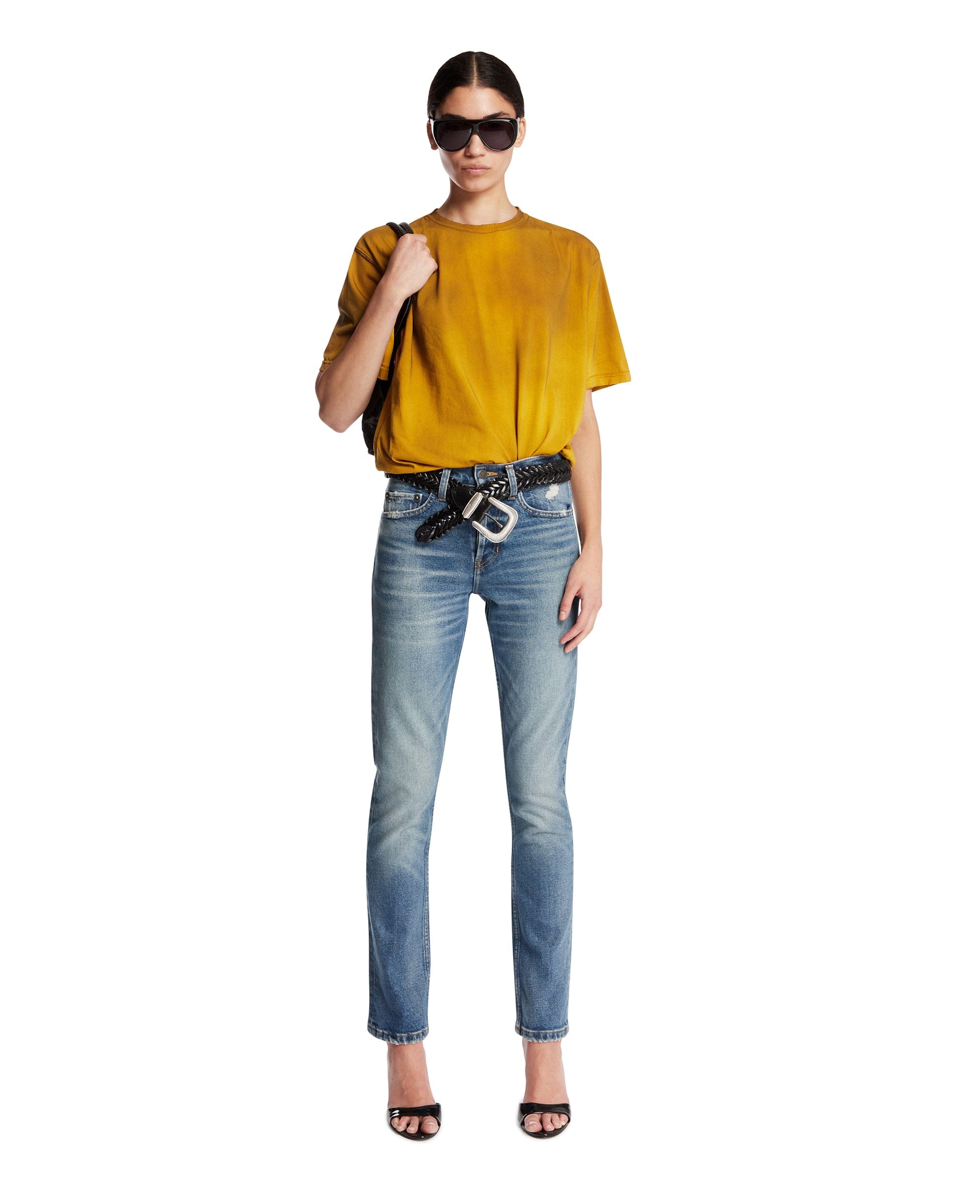 ANTIK DENIM The California Relaxed Straight Jeans Blu
