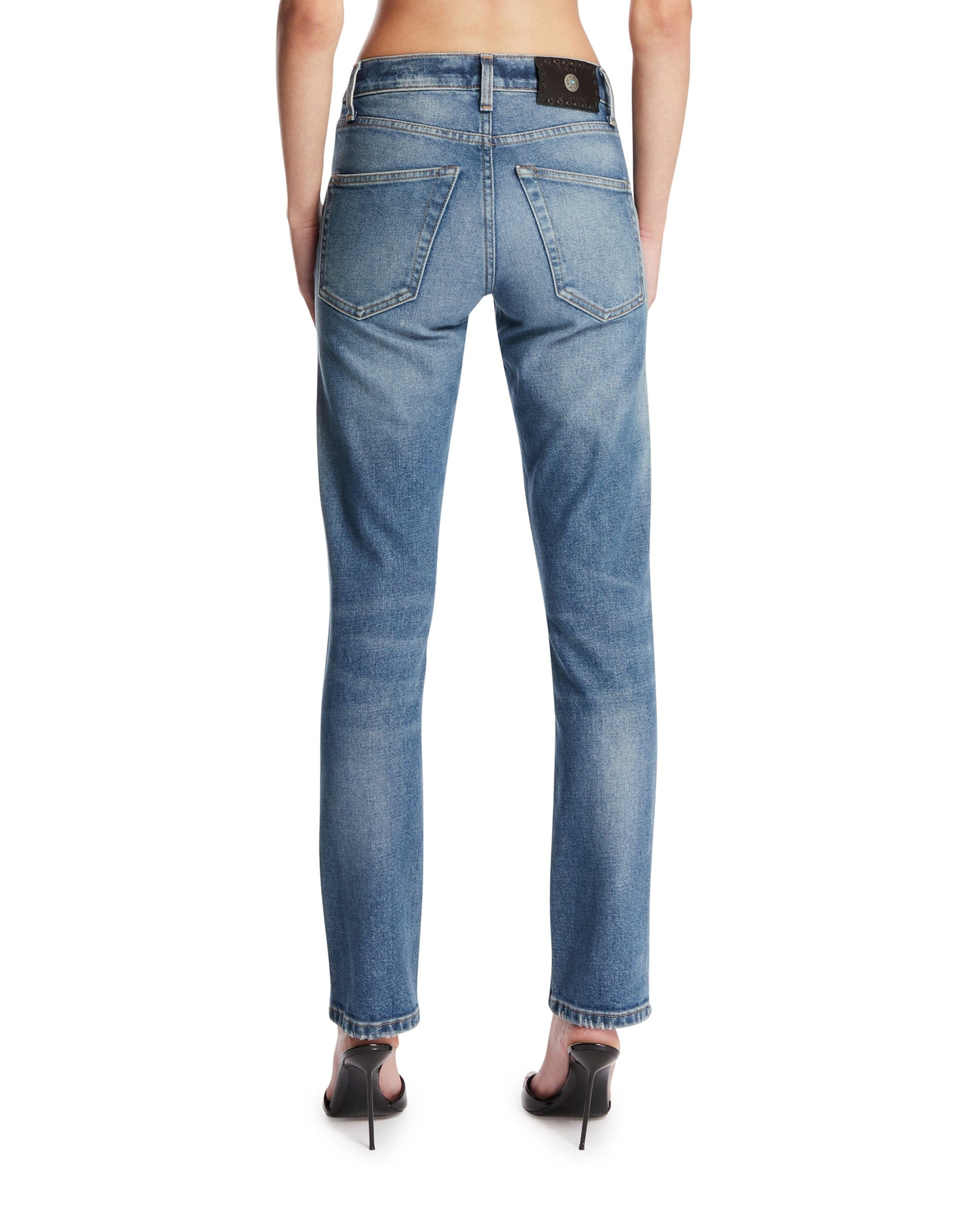 ANTIK DENIM The California Relaxed Straight Jeans Blu
