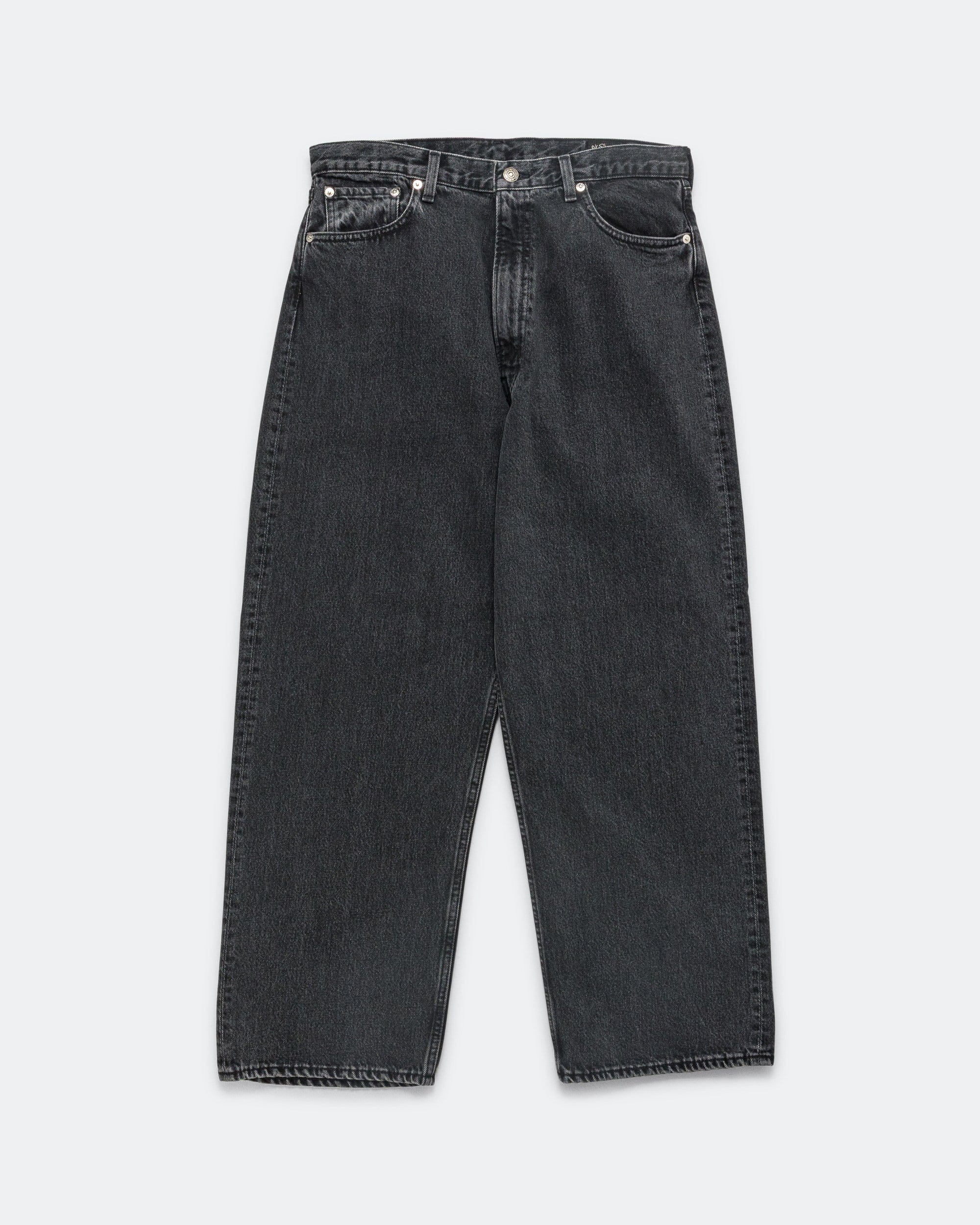 Orslow Super Dad's Fit Pants - Black Denim Stone Wash