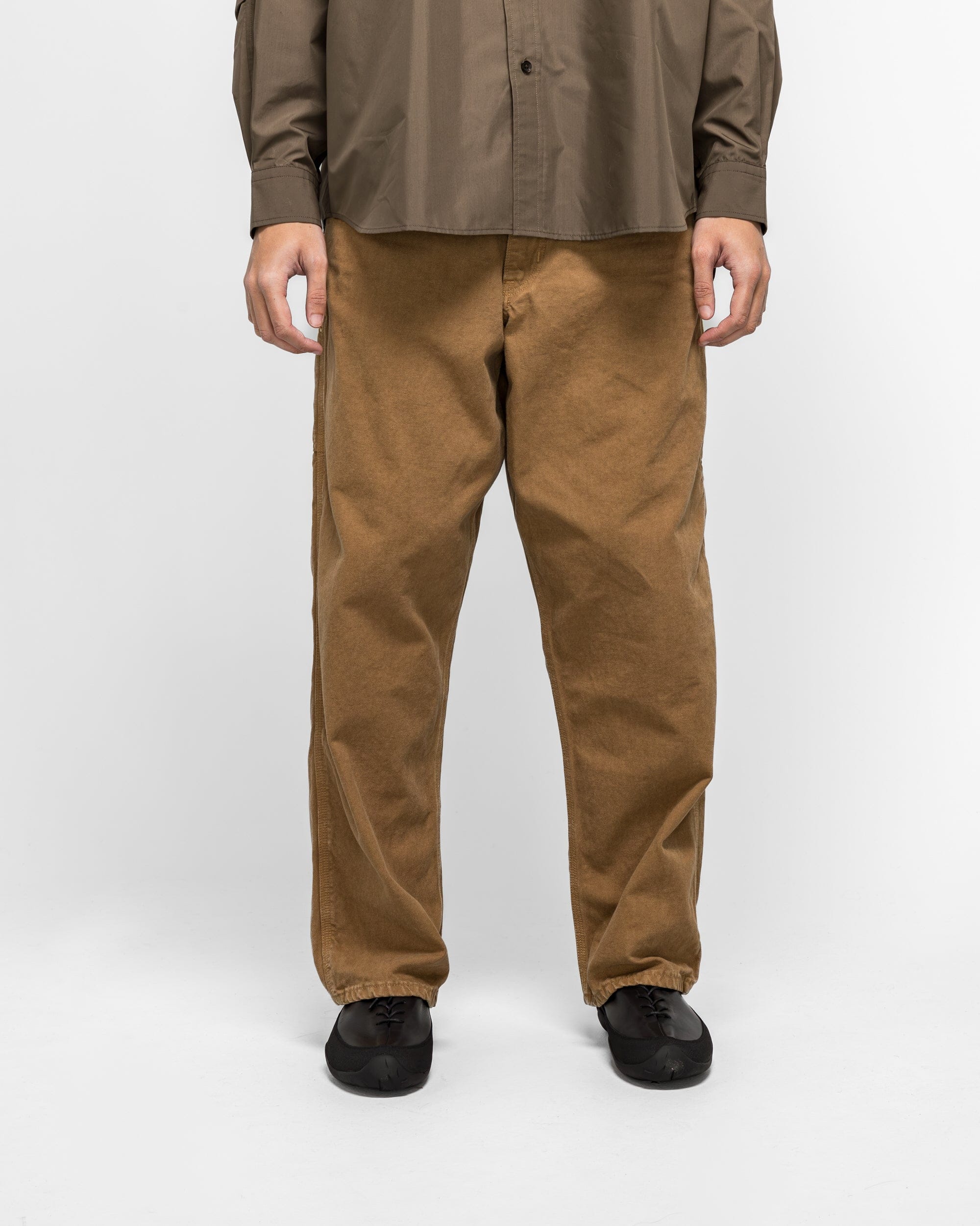 Orslow Dad's Fit Oxford Painter Pants - Brown