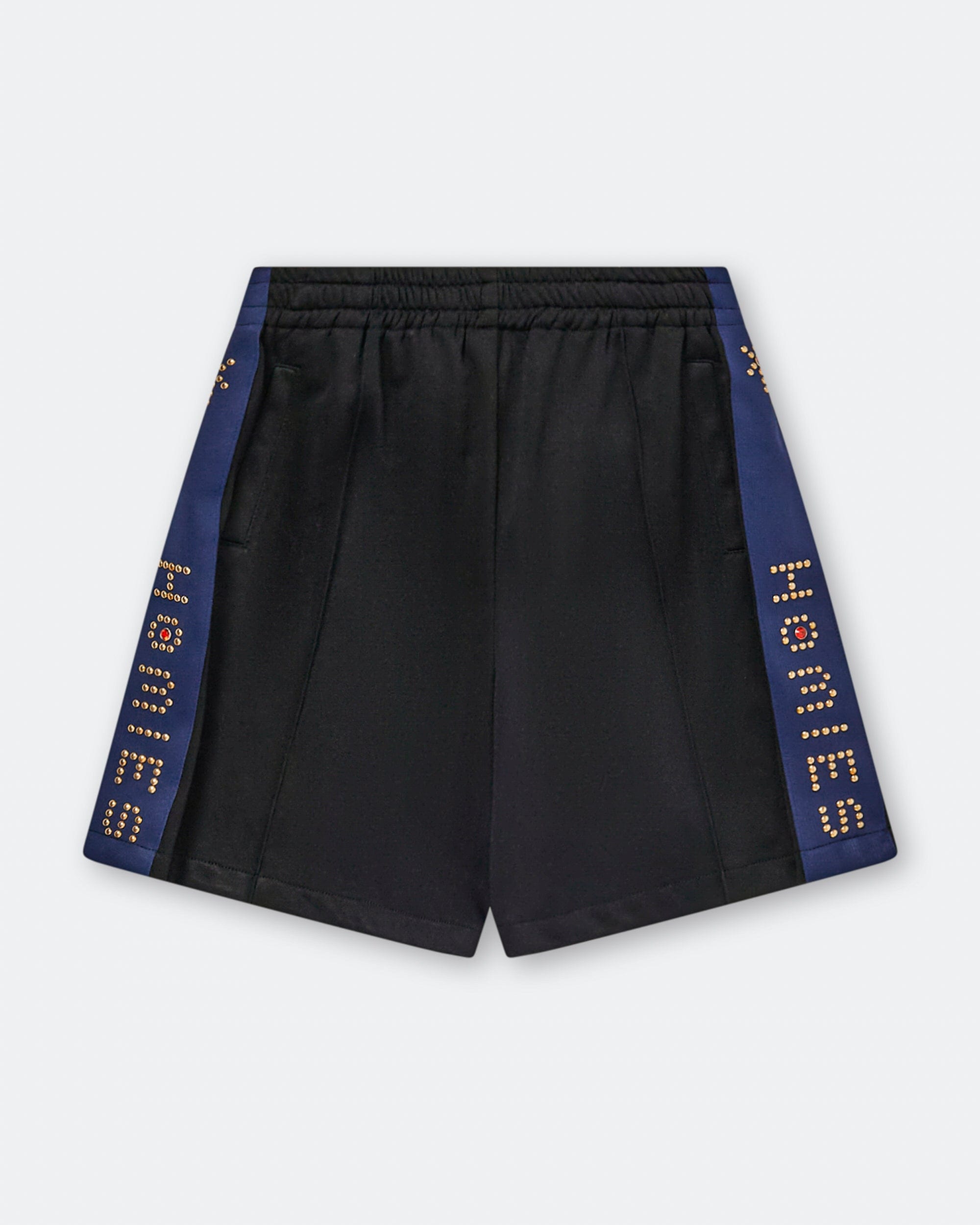 For The Homies Studded Track Short - Black