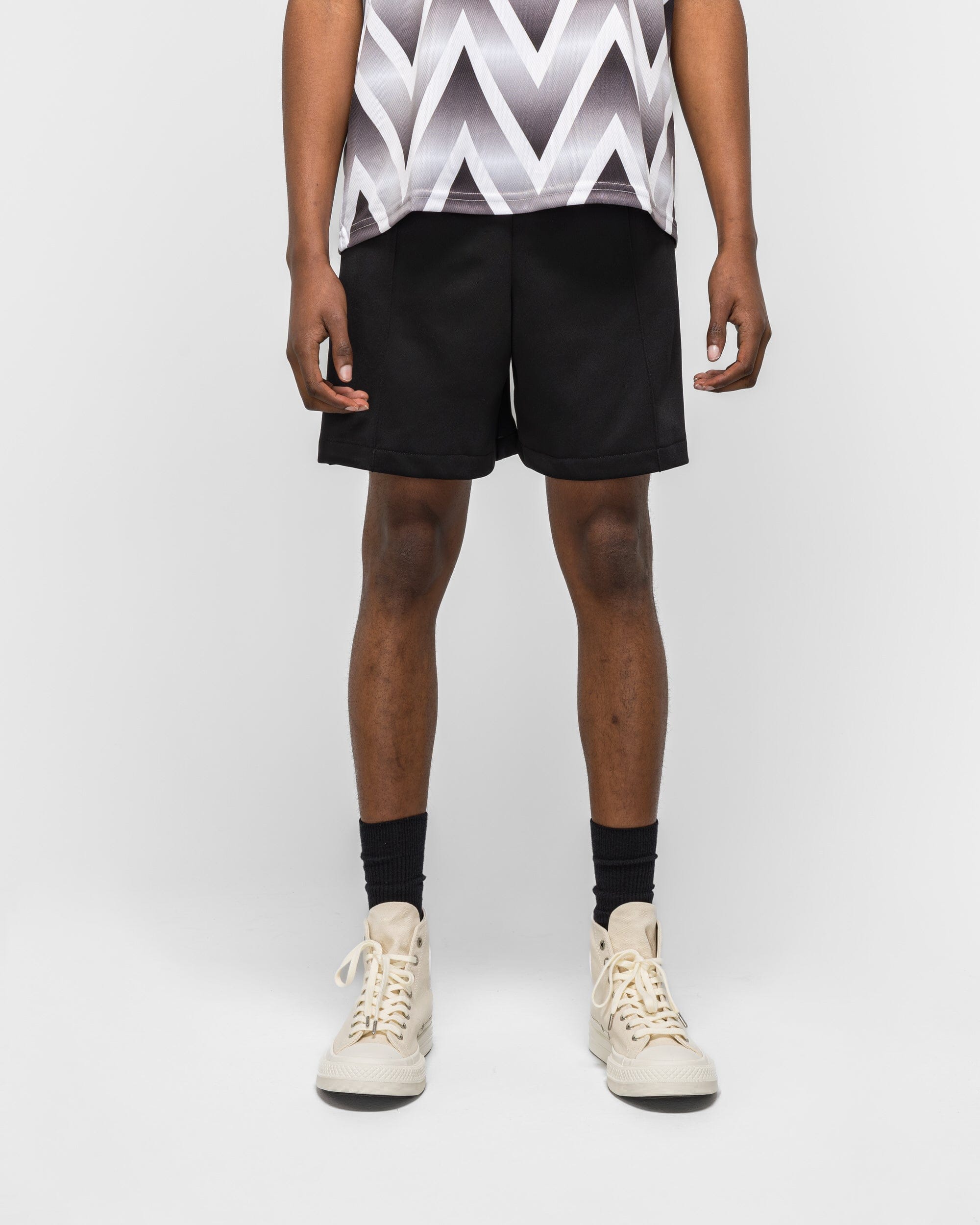 For The Homies Studded Track Short - Black