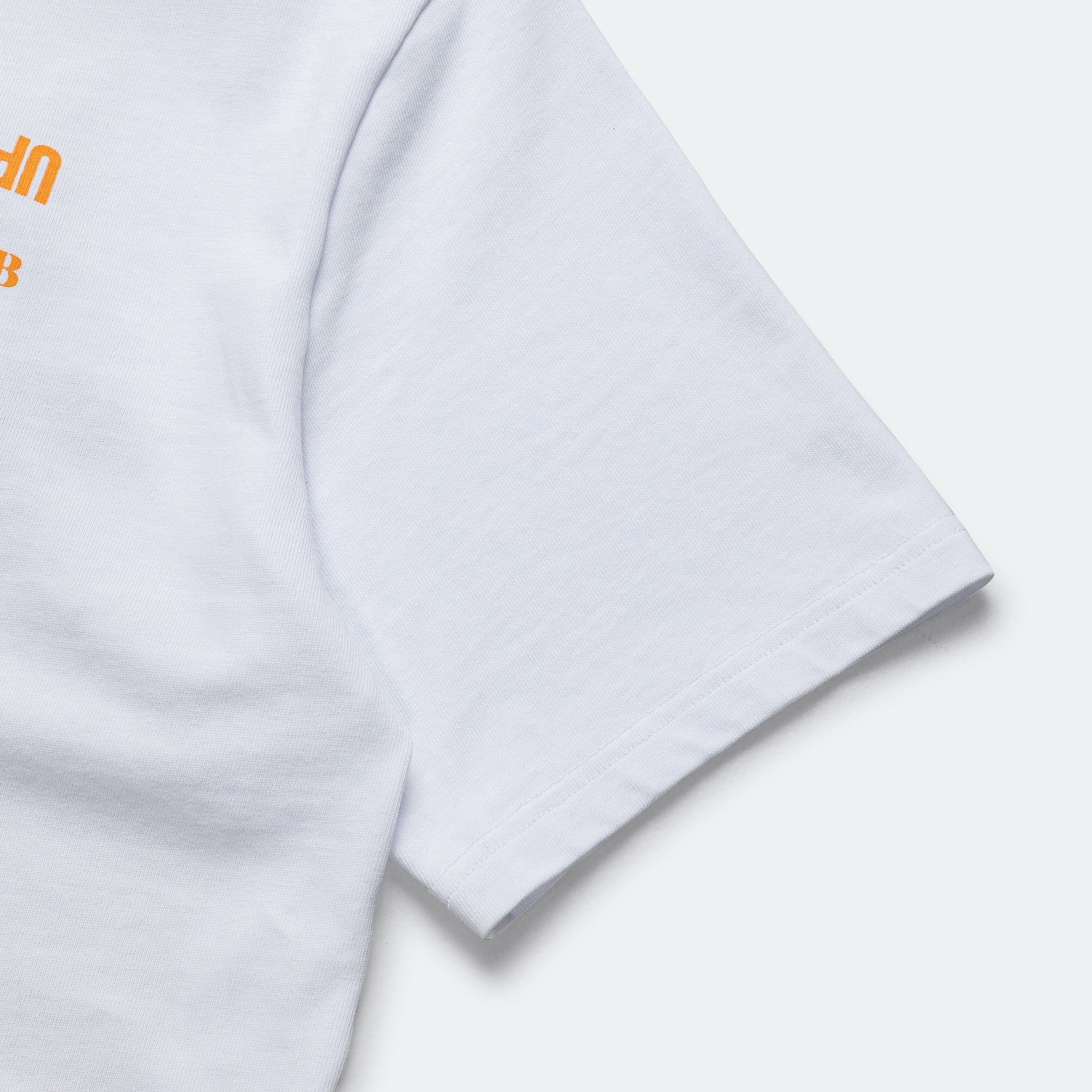 There UP THERE x ATAB Lab Chess Man T-Shirt - White/Tangelo
