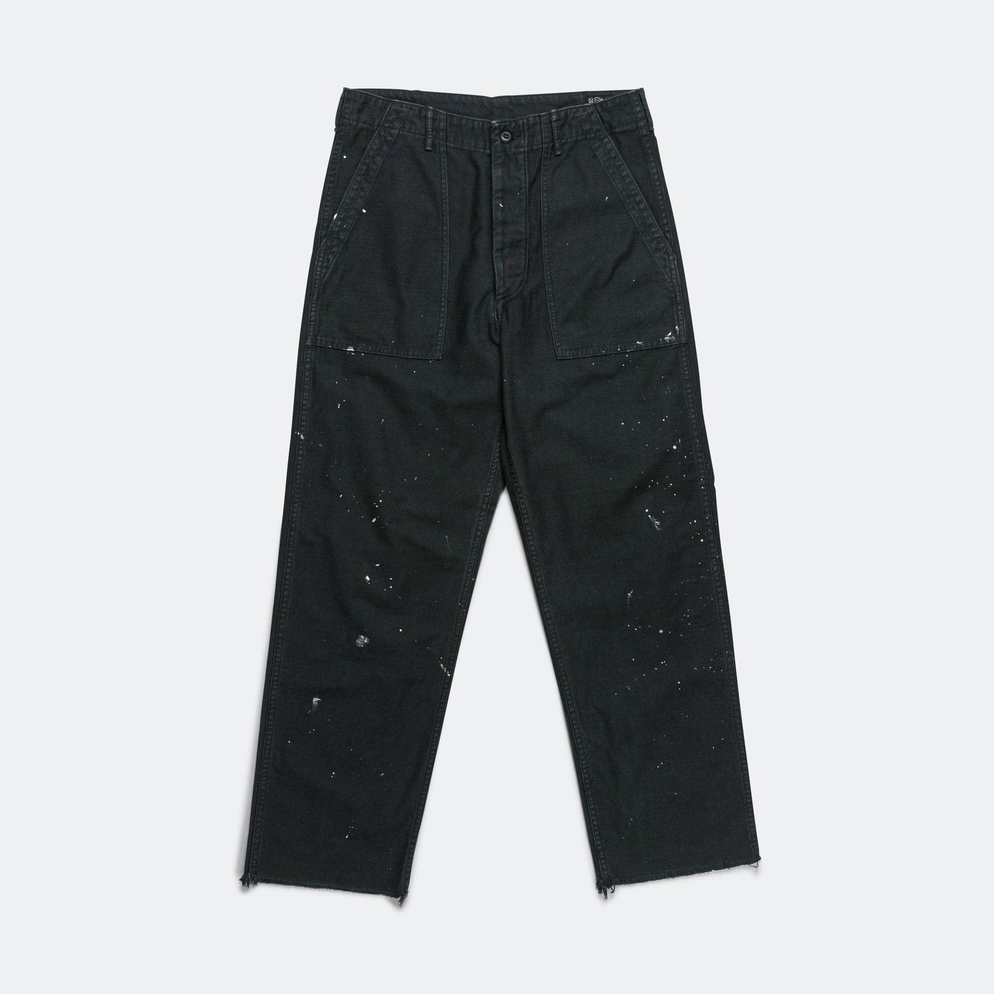 Orslow US Army Fatigue Pants x UP THERE (Regular Fit) - Black Stone Wash