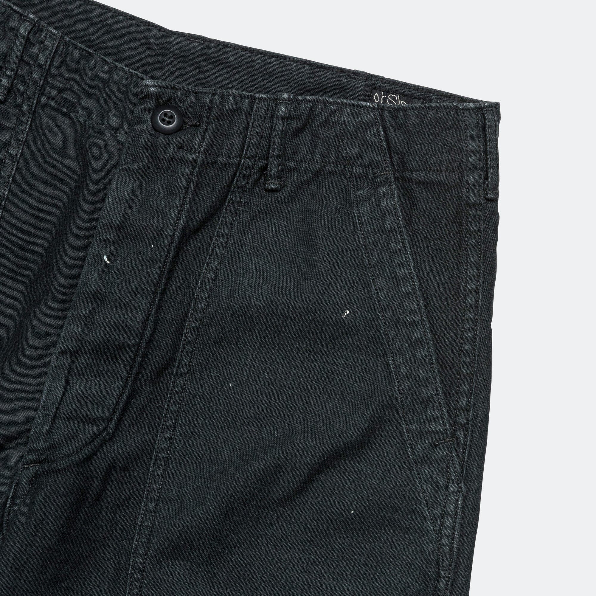 Orslow US Army Fatigue Pants x UP THERE (Regular Fit) - Black Stone Wash