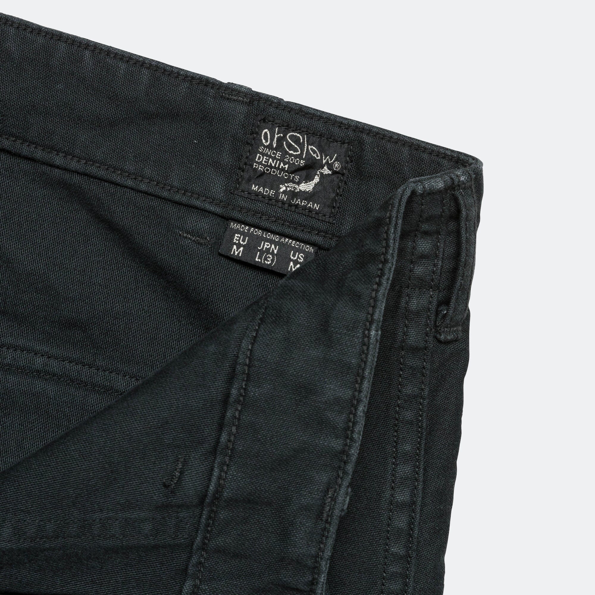 Orslow US Army Fatigue Pants x UP THERE (Regular Fit) - Black Stone Wash