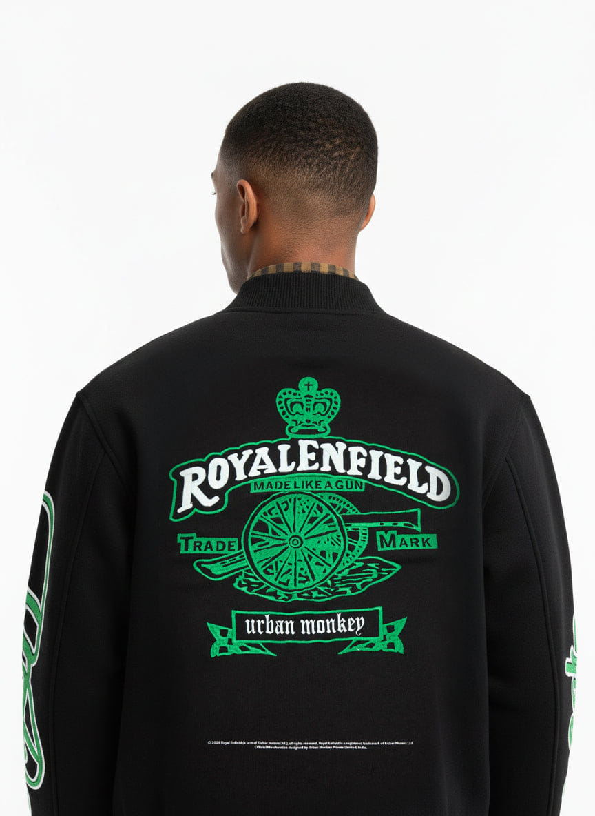 Emperor Varsity Jacket_Royal Enfield x Urban Monkey