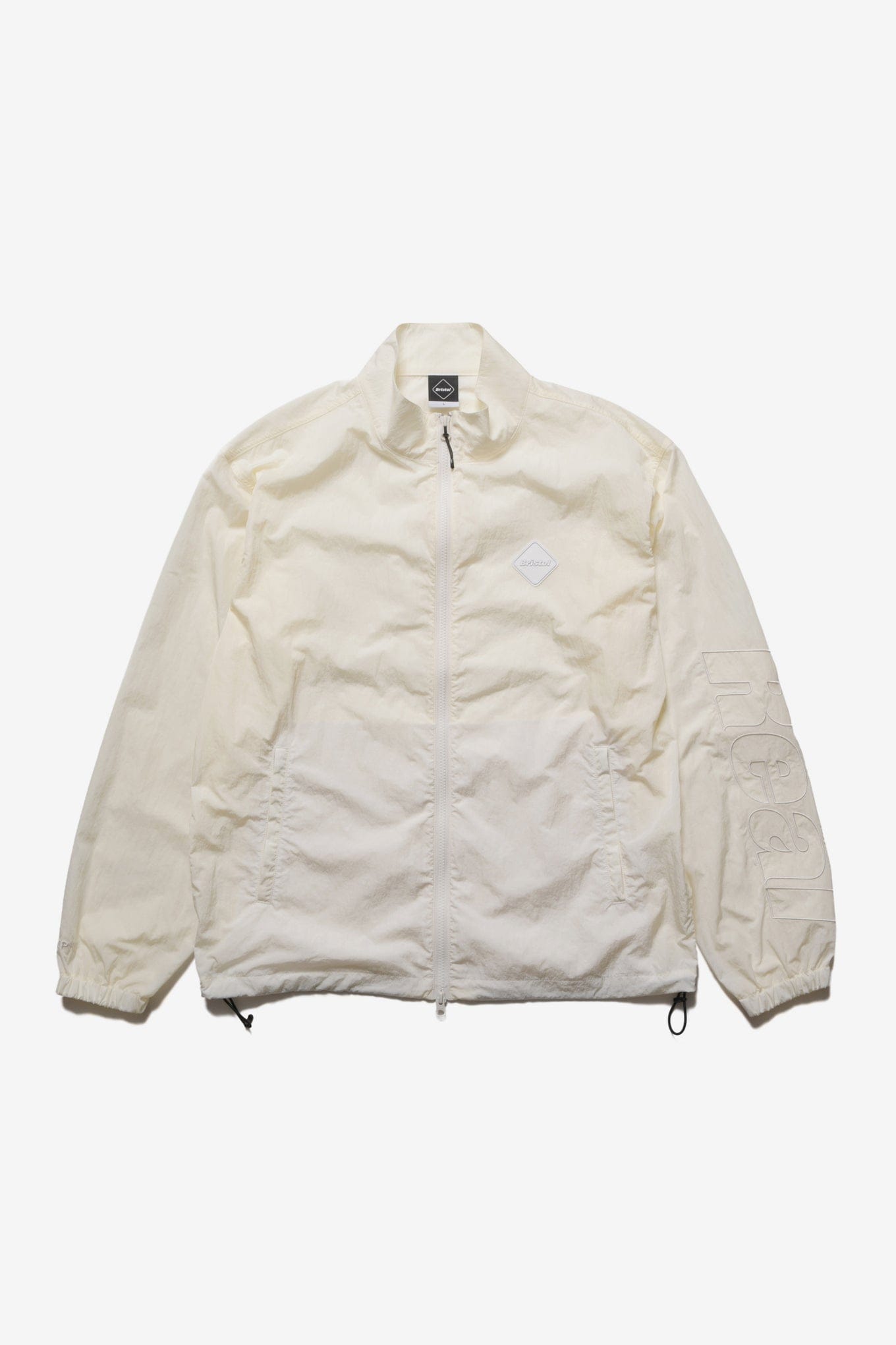 F.c.real Bristol BIG LOGO NYLON STAND COLLAR BLOUSON
