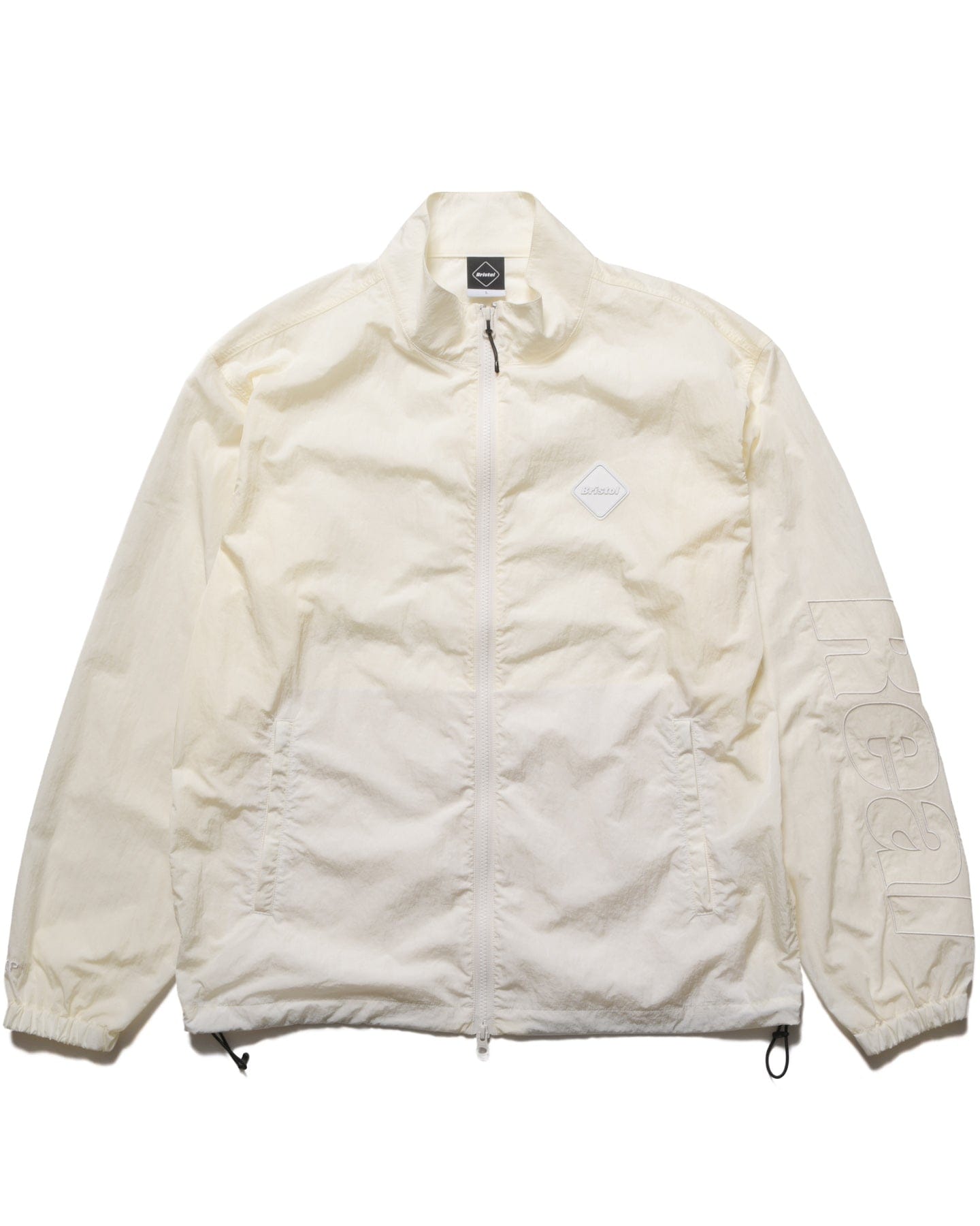 F.c.real Bristol BIG LOGO NYLON STAND COLLAR BLOUSON