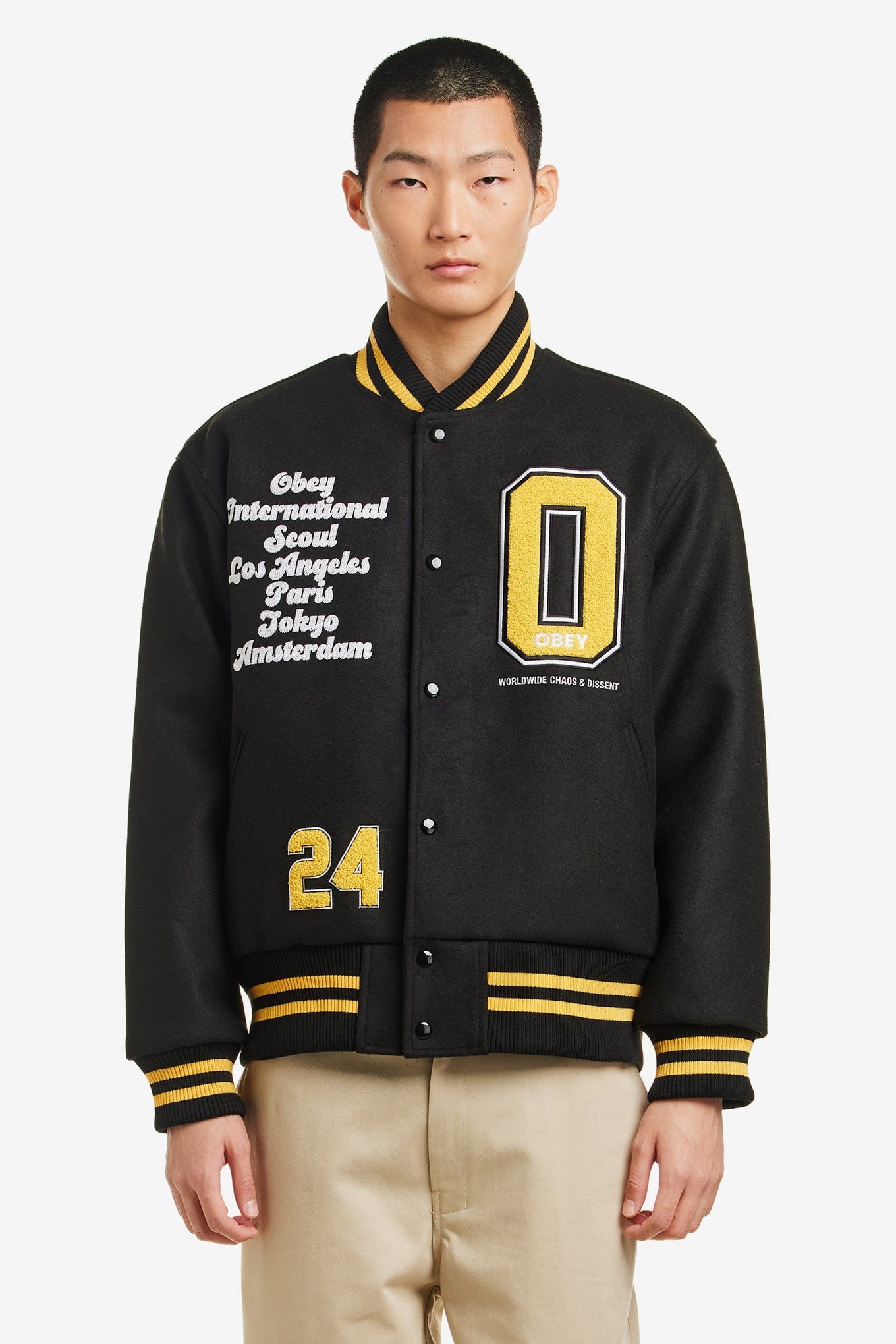 OBEY INTERNATIONAL WORLDWIDE VARSITY LOS ANGELES