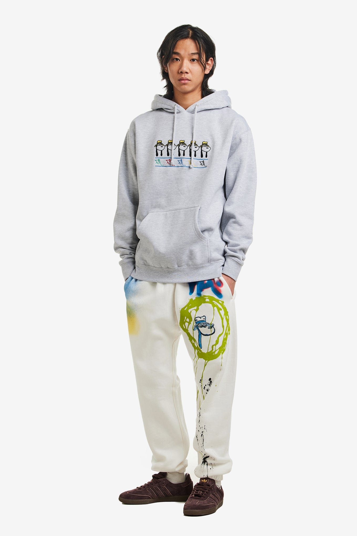 Fucking Awesome SPIKE REPEAT EMBROIDERED HOODIE