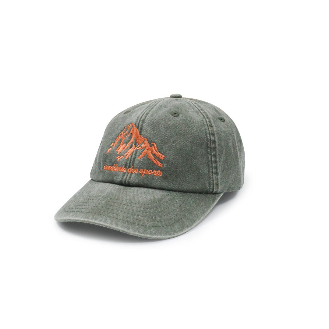 Vice 84 Mountains Vintage Washed Cap - Olive Green