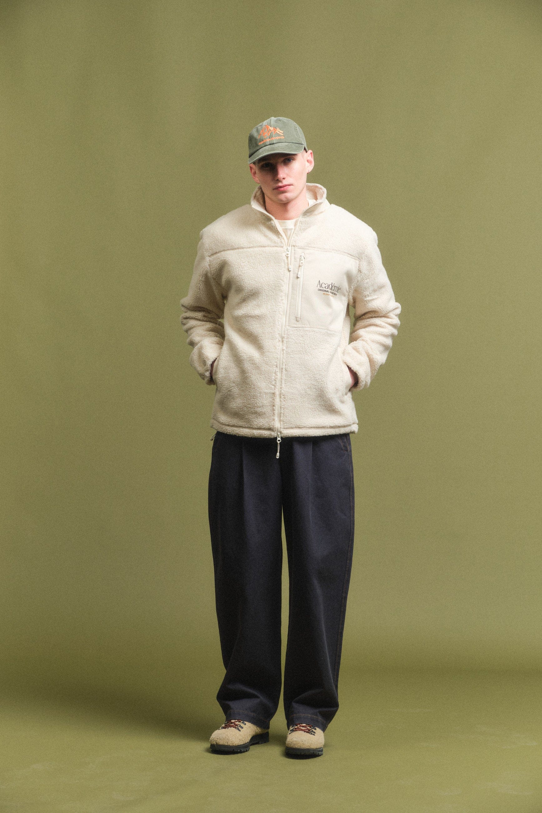 Vice 84 Mountains Vintage Washed Cap - Olive Green