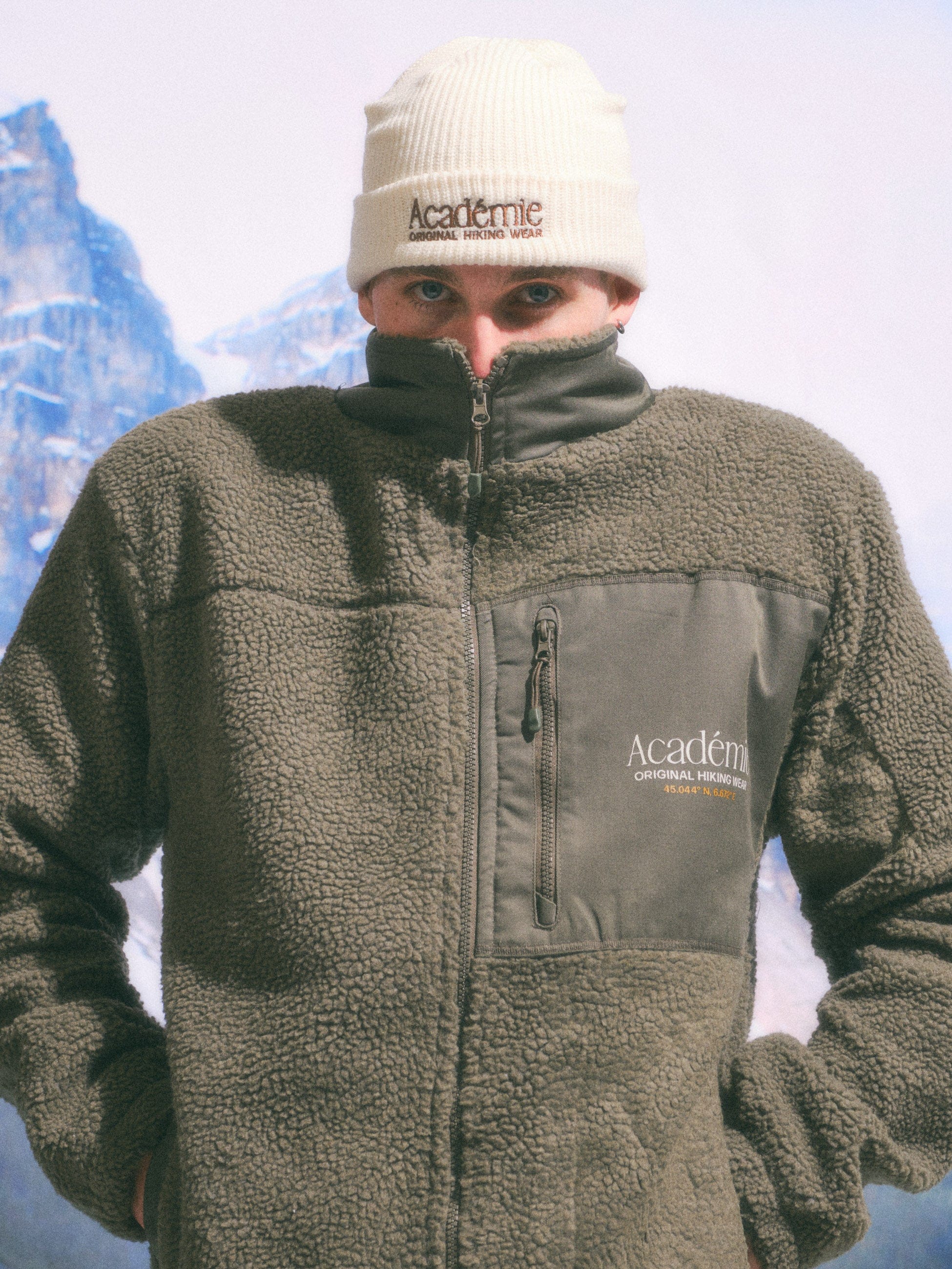 Vice 84 Co - Ordinates Ribbed Beanie - Ecru