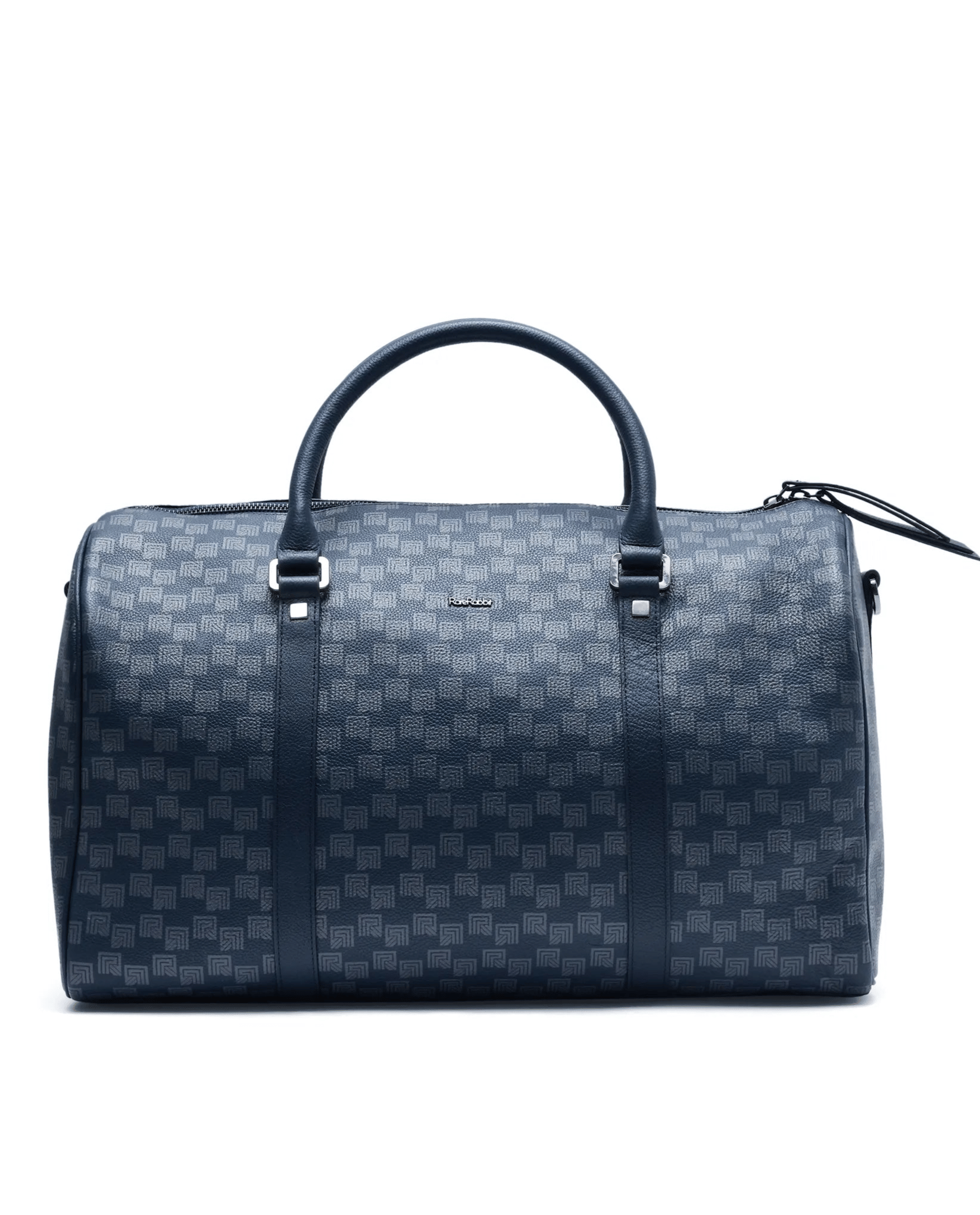 RARE Rabbit Men's Soraf Blue Monogram Print Duffle Bag (Limited Edition)