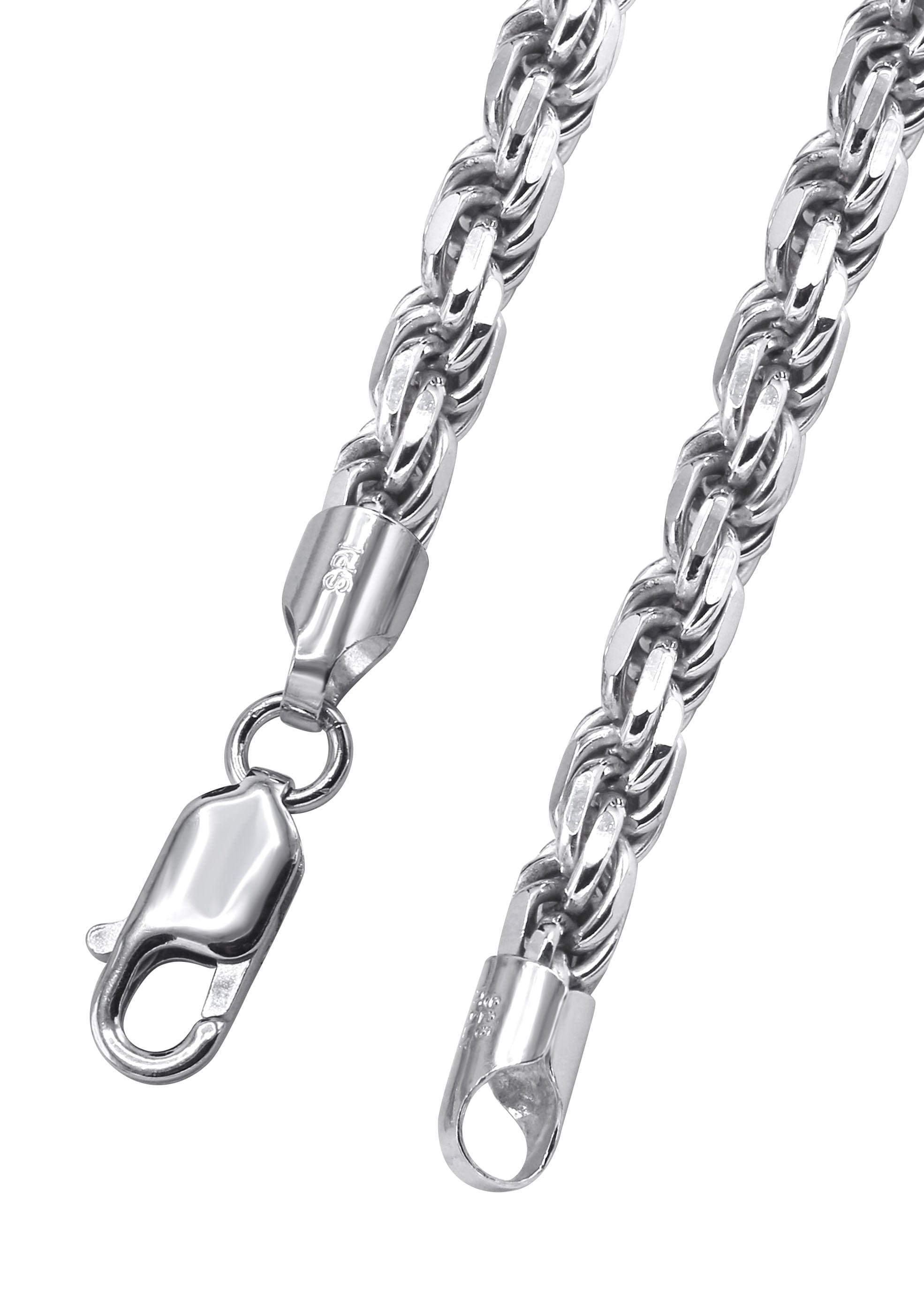 Manufacturer 43 Silver Chain - Mens White Chain / Rope Chain