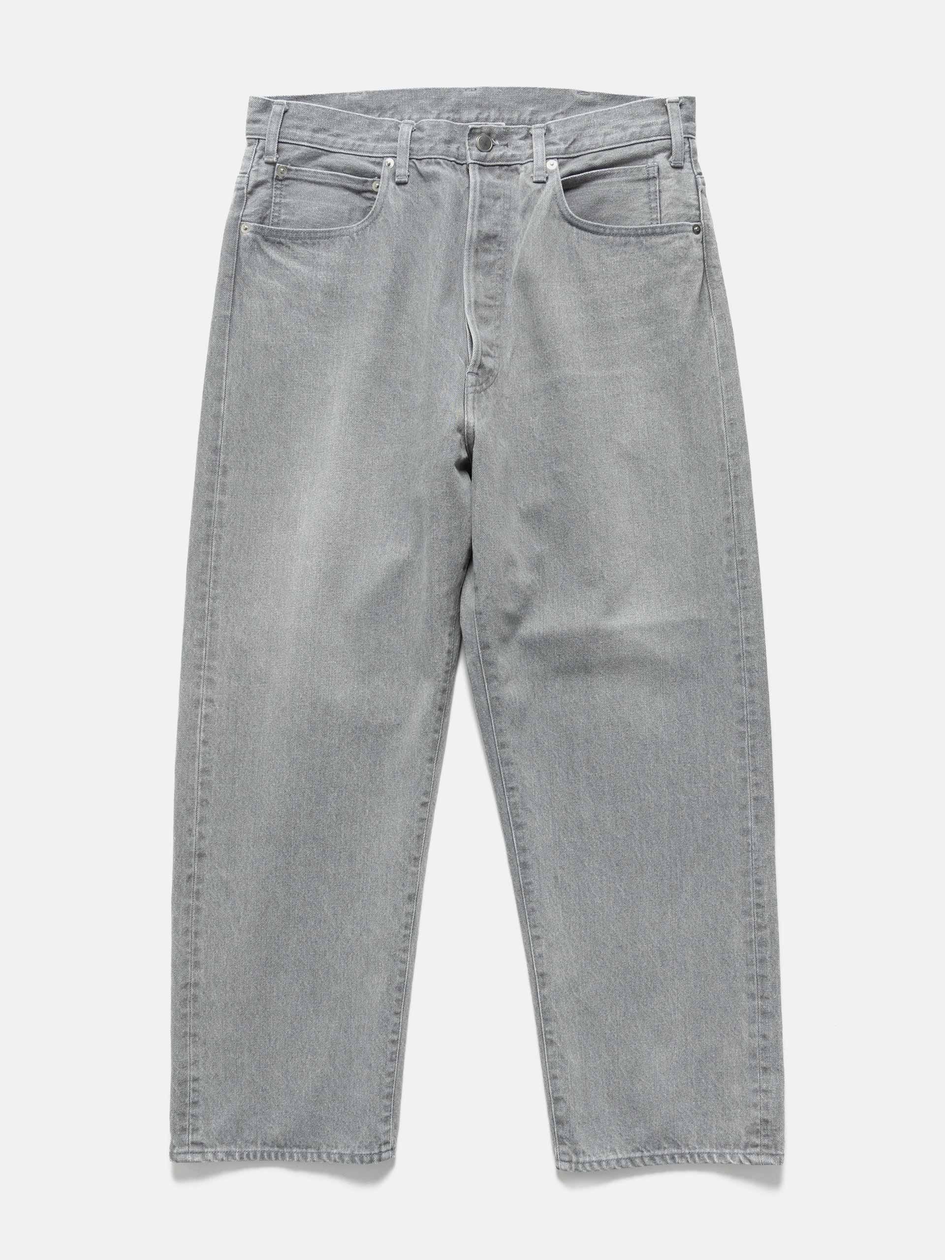 Unlikely Time Travel Jean Wide Gray Denim