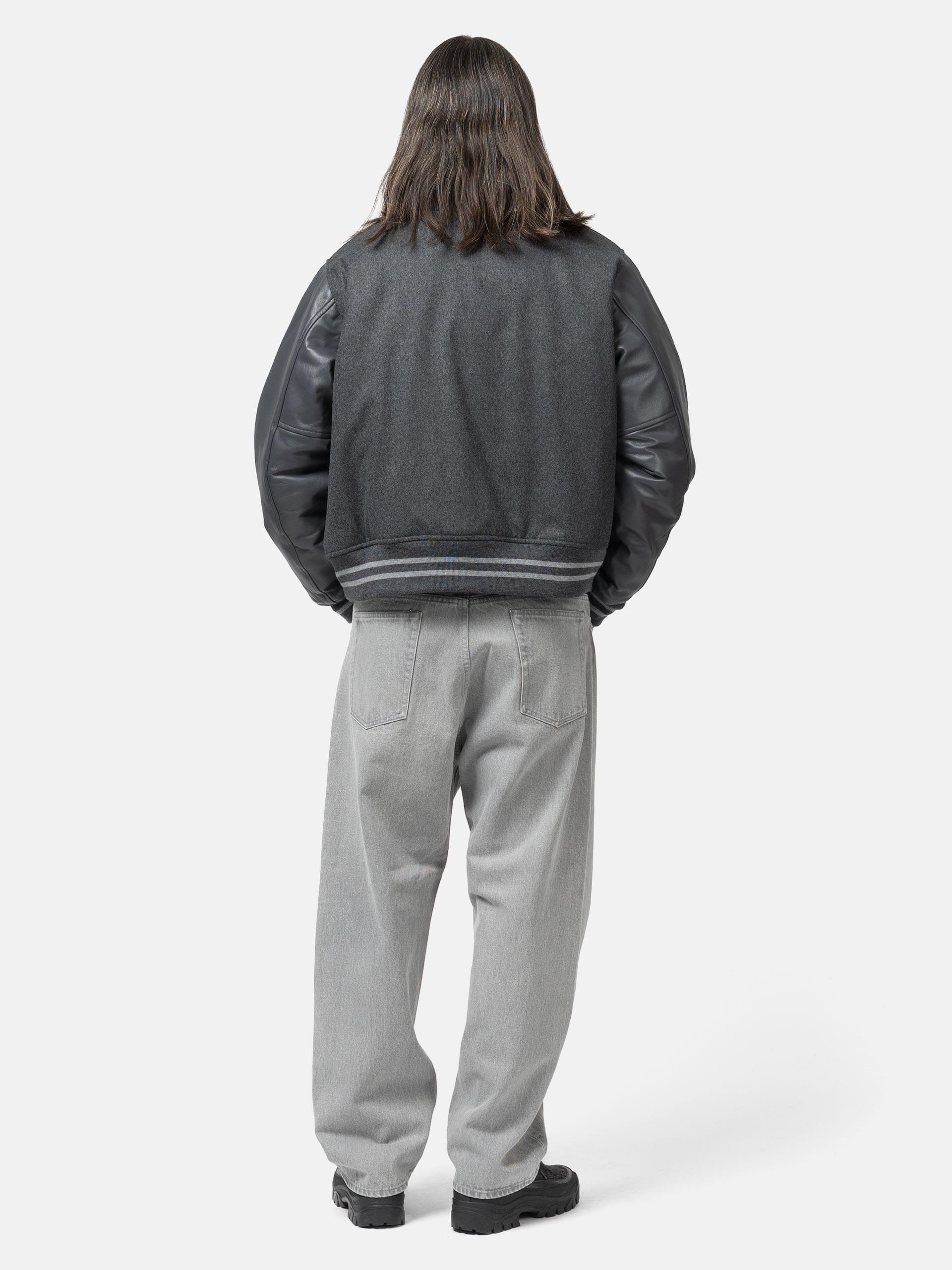 Unlikely Time Travel Jean Wide Gray Denim