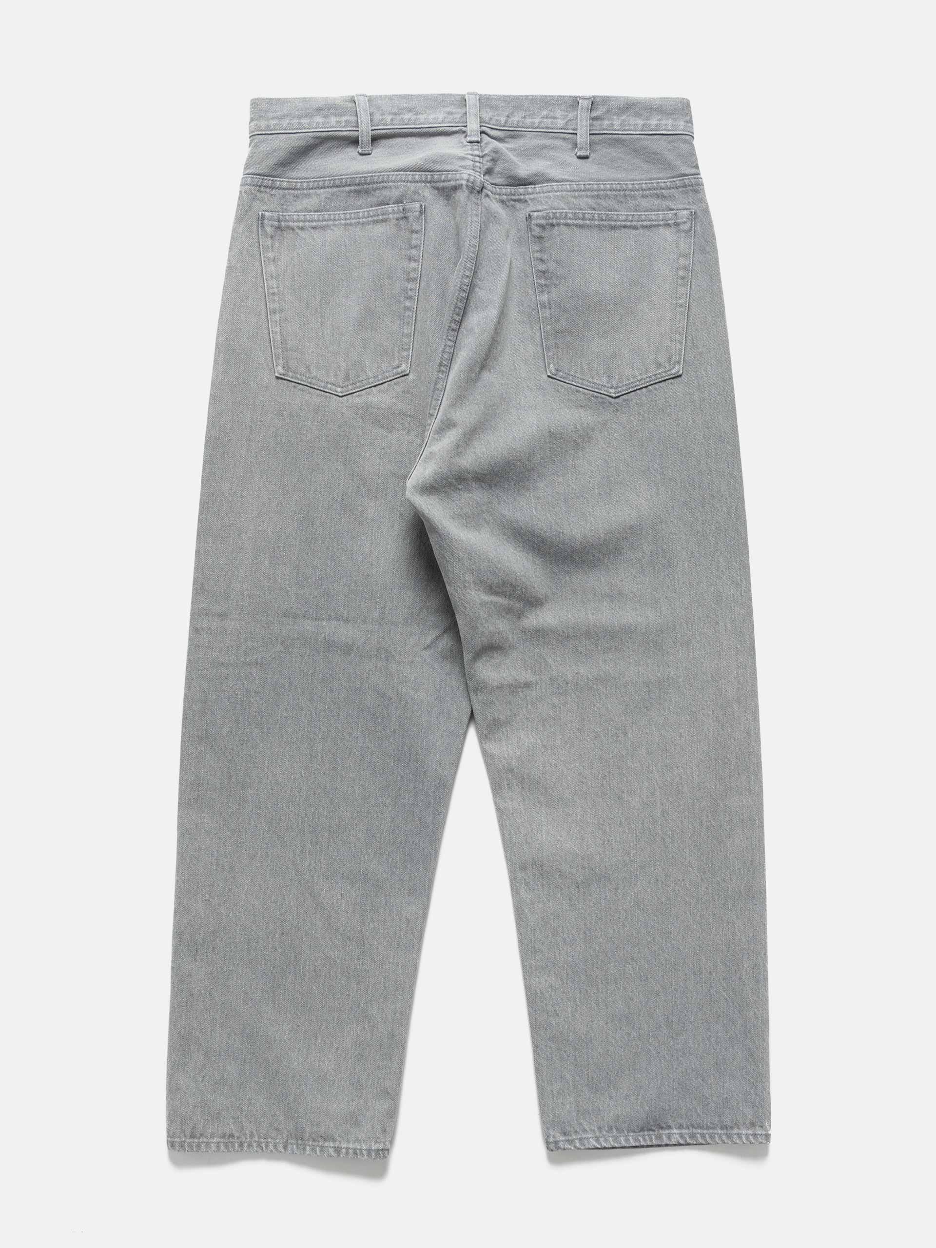 Unlikely Time Travel Jean Wide Gray Denim